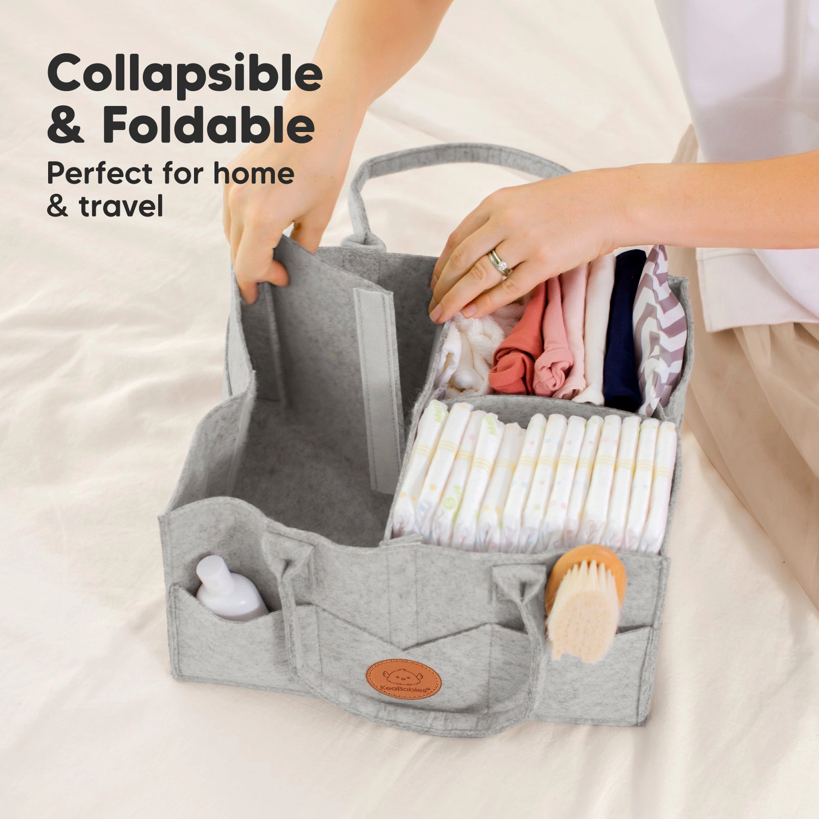 KeaBabies Original 2.0 Diaper Caddy