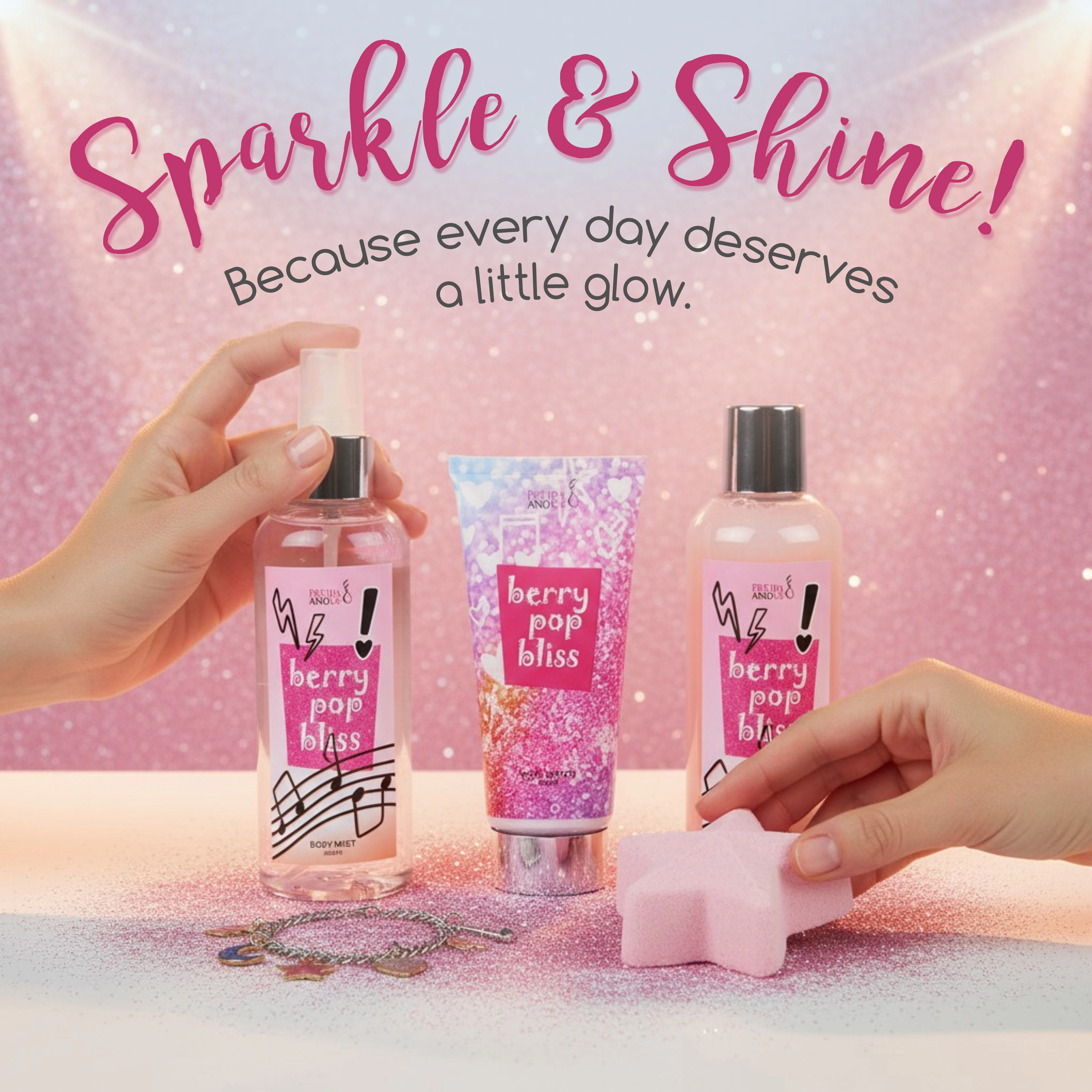 Freida and Joe  Women Berry Pop Bliss Teen Spa Gift Set
