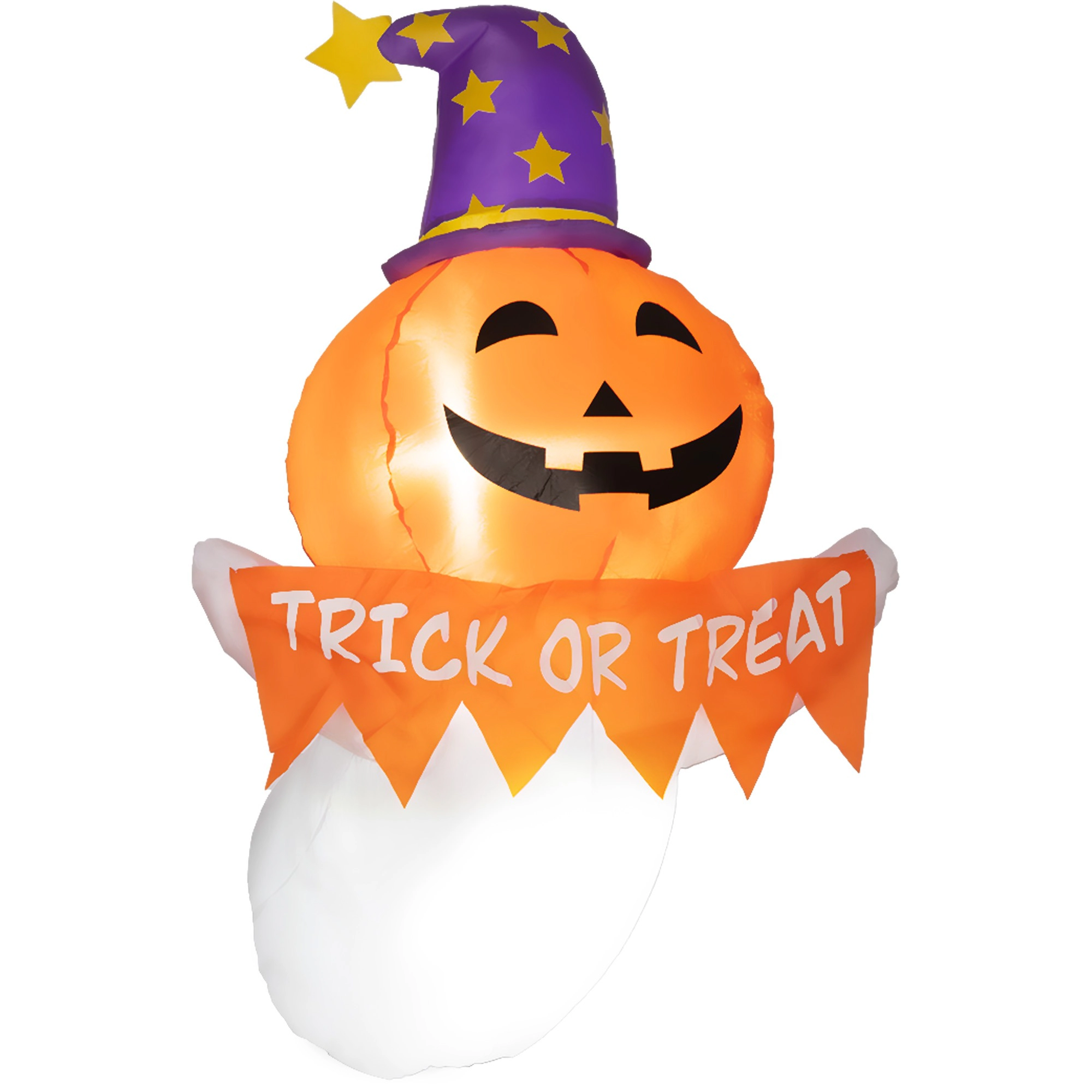 HONGGE Inflatable Halloween Window Sticker Ghost, Blow Up LED Display for Garden Indoor Outdoor