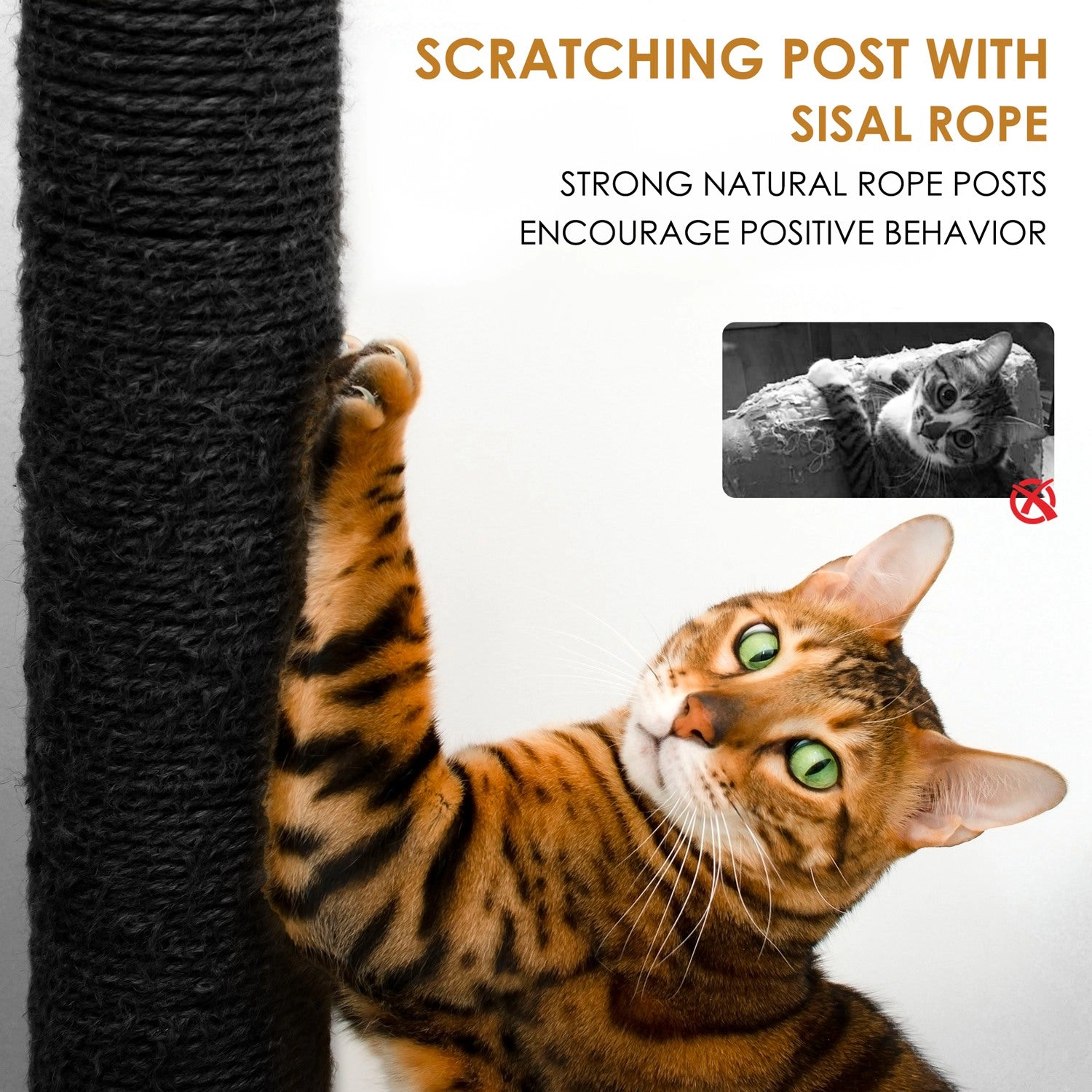 GBruno 68in Multi-Level Cat Tree Tower