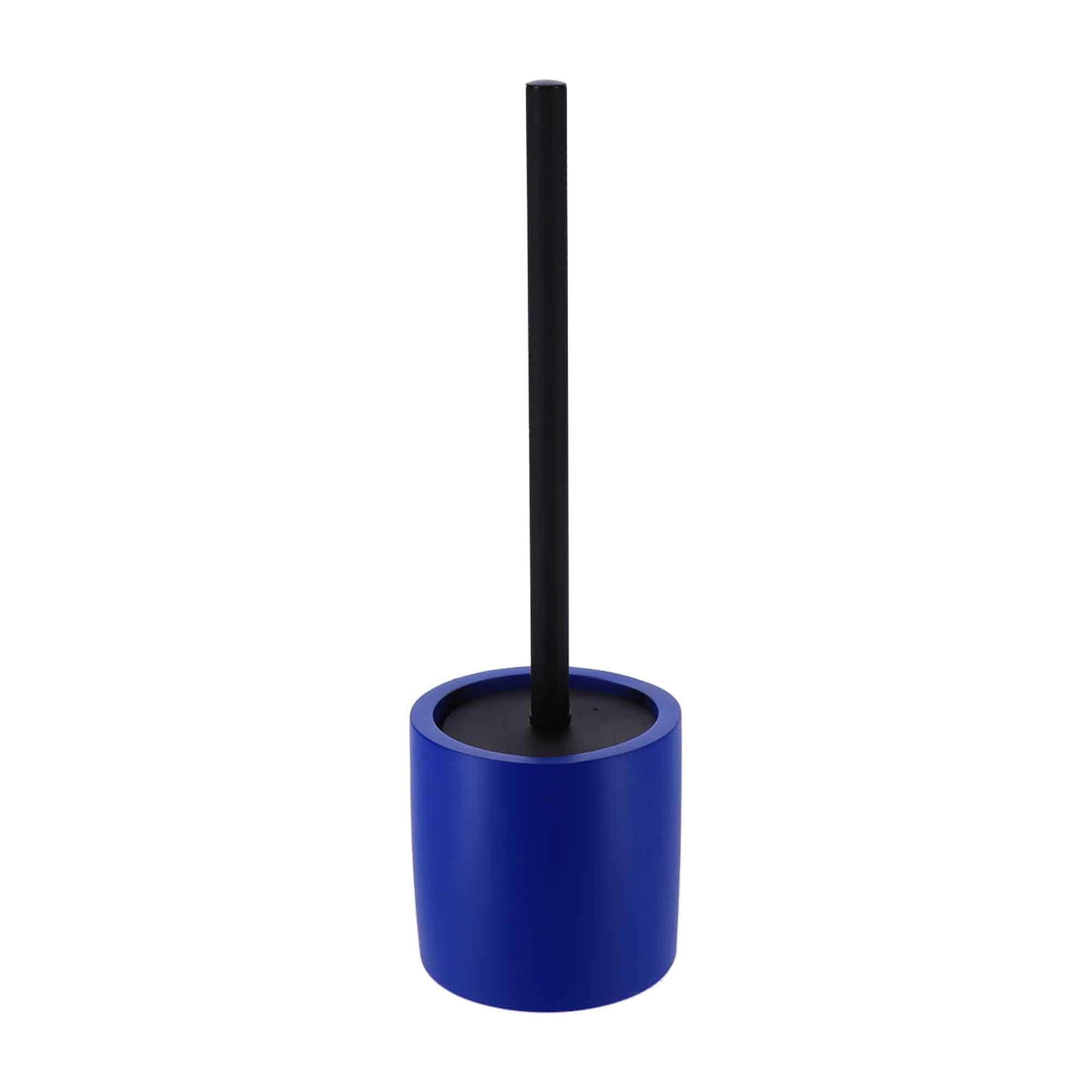 Evideco French Home Goods Cement Toilet Brush and Holder Set - Matte Cylinder, Weighted Stable Base