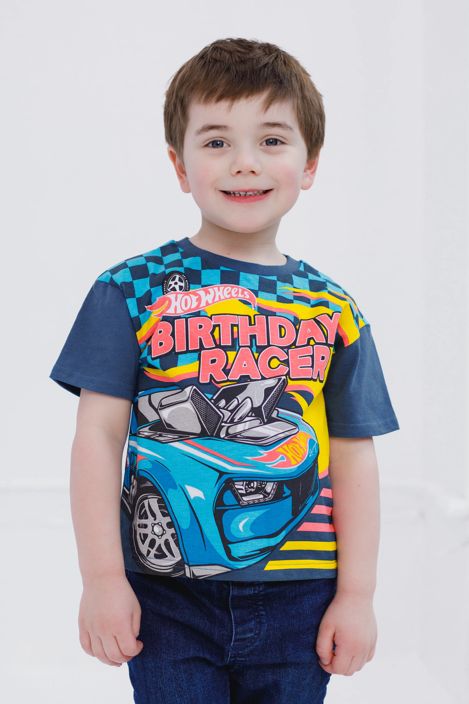 Hot Wheels Boys' Racing Birthday T-Shirt