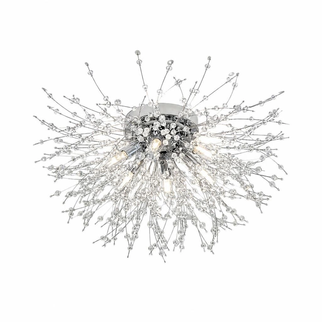ELEMENT ACE Compact Crystal Flush Mount Ceiling Light