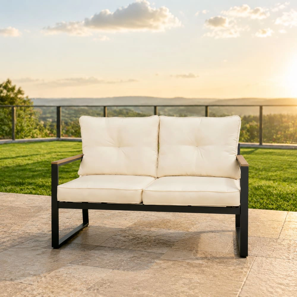 WOW PIONEER Single Seat Outdoor Patio Bench