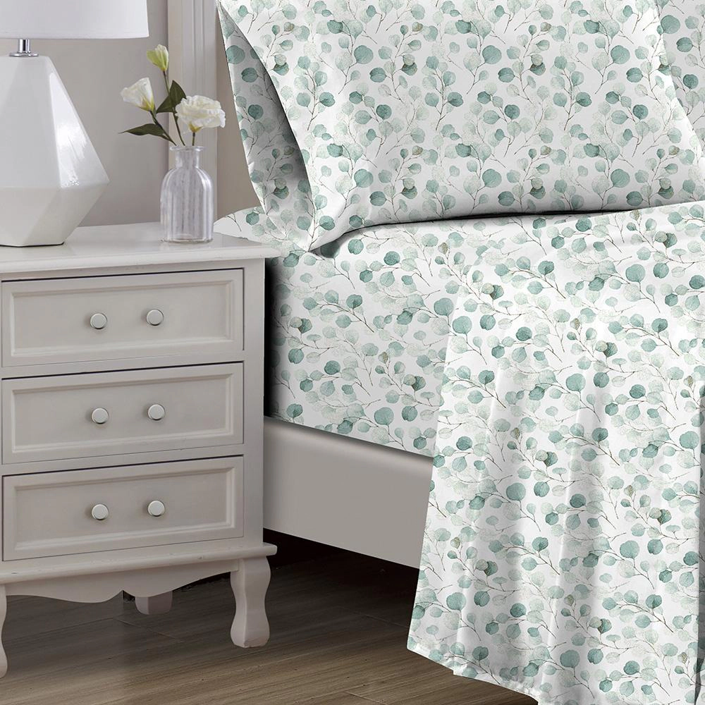 RT Designers Collection Marley Organic Cotton Ultra Soft Printed Sheet Set Multi Queen