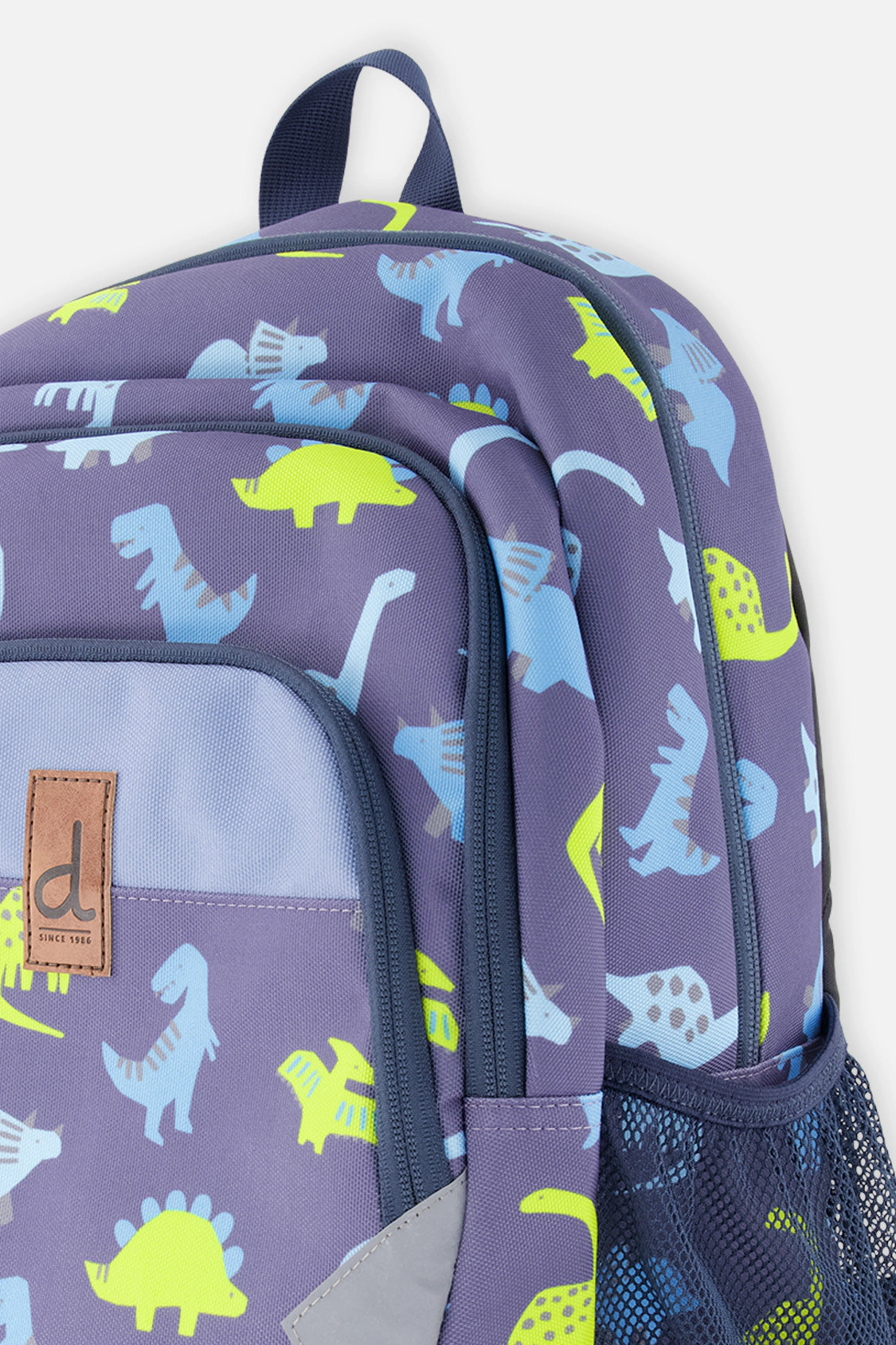 Deux par Boys Dinosaur Print Three-Compartment Preschool Backpack