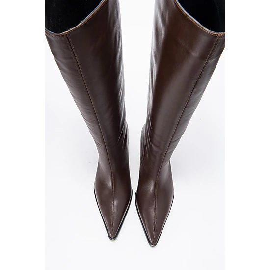 Forever & Always Womens Siora Leather Knee High Boots