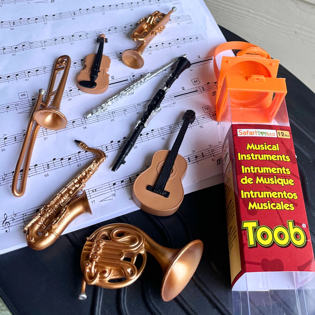 Safari Ltd. - Musical Instruments TOOB - contains 8 Mini Figurines