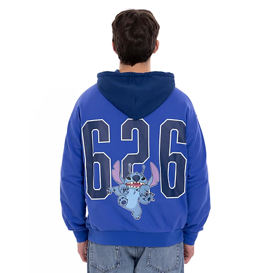 Disney Lilo & Stitch Adult Men or Women French Terry Drop Shoulder Pullover Hoodie