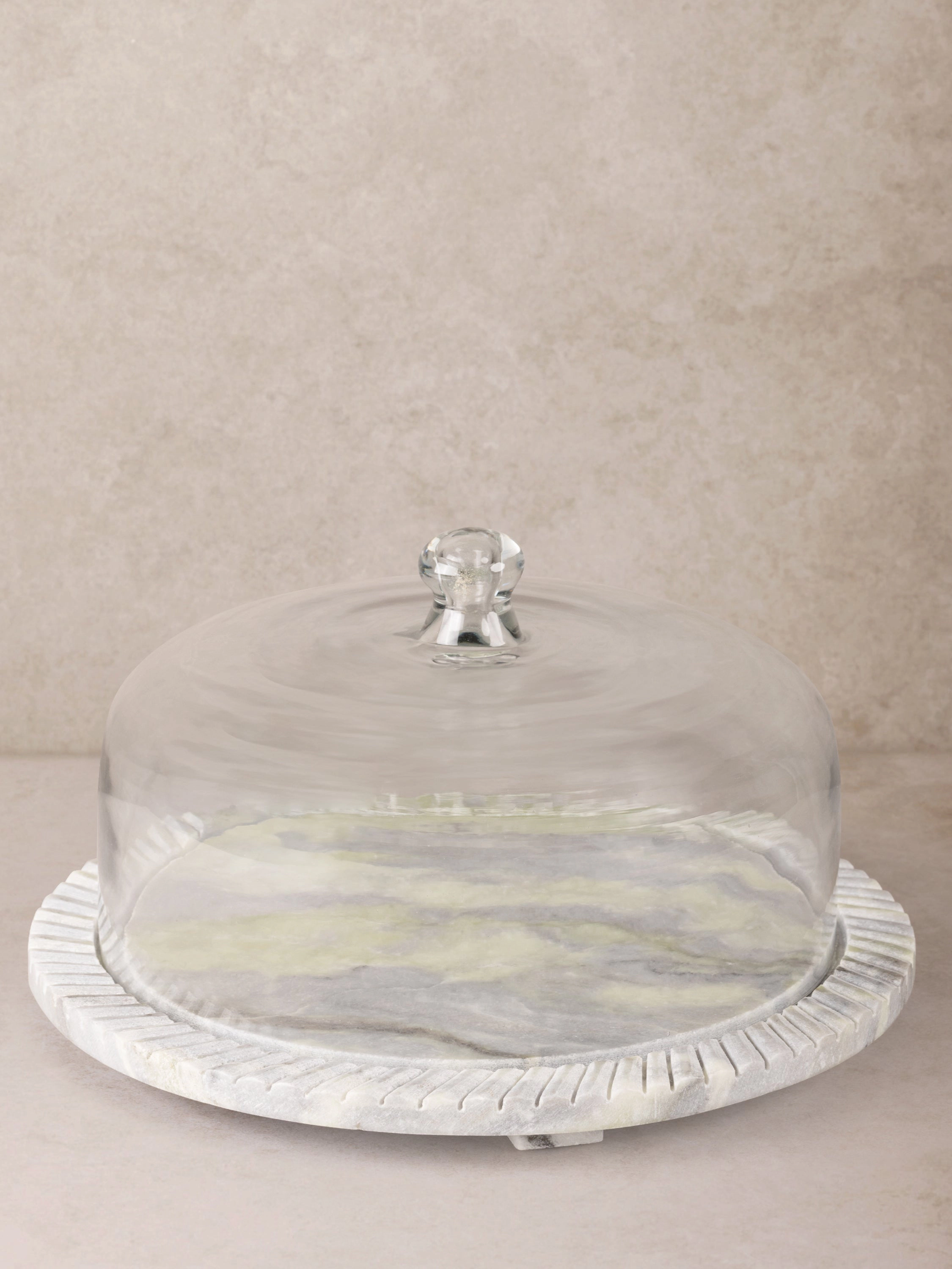 GAURI KOHLI Blinq Green Onyx Serving Board with Cloche