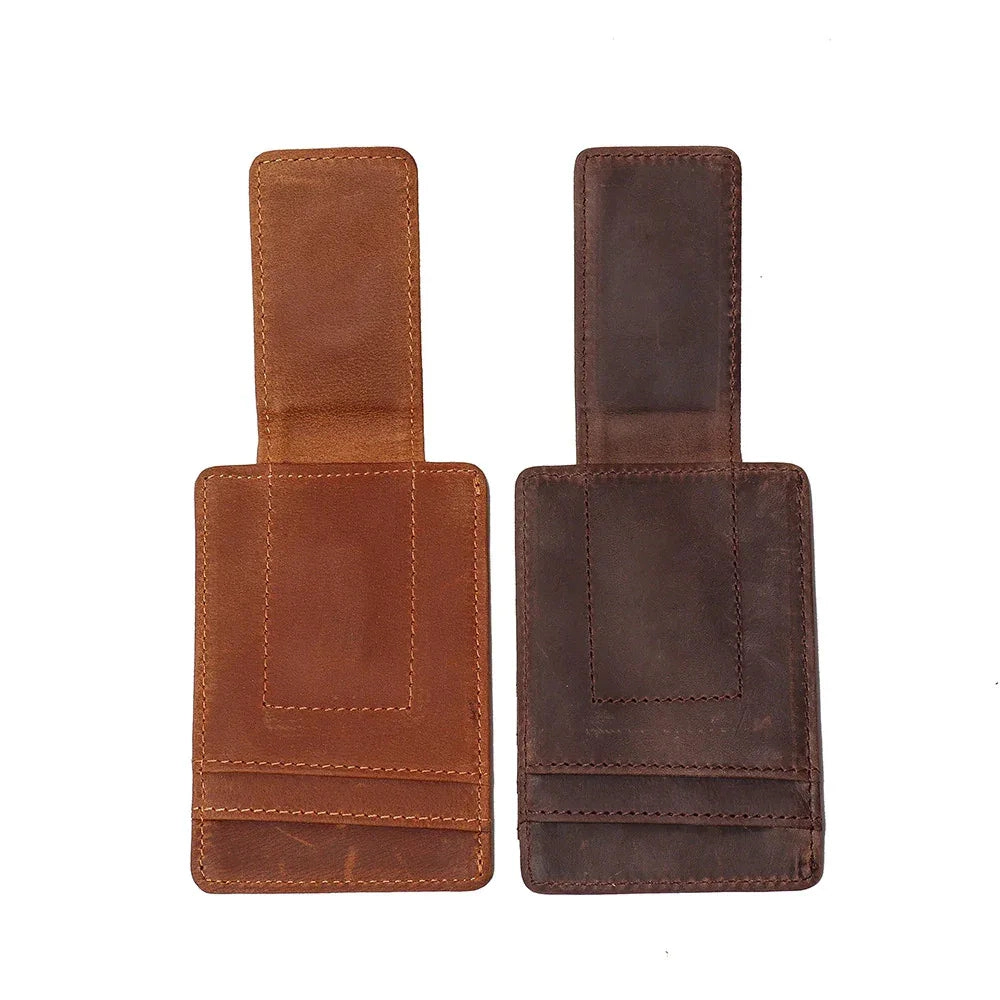 Steel Horse Leather Unisex The Walden | Handmade Front Pocket Wallet with Money Clip