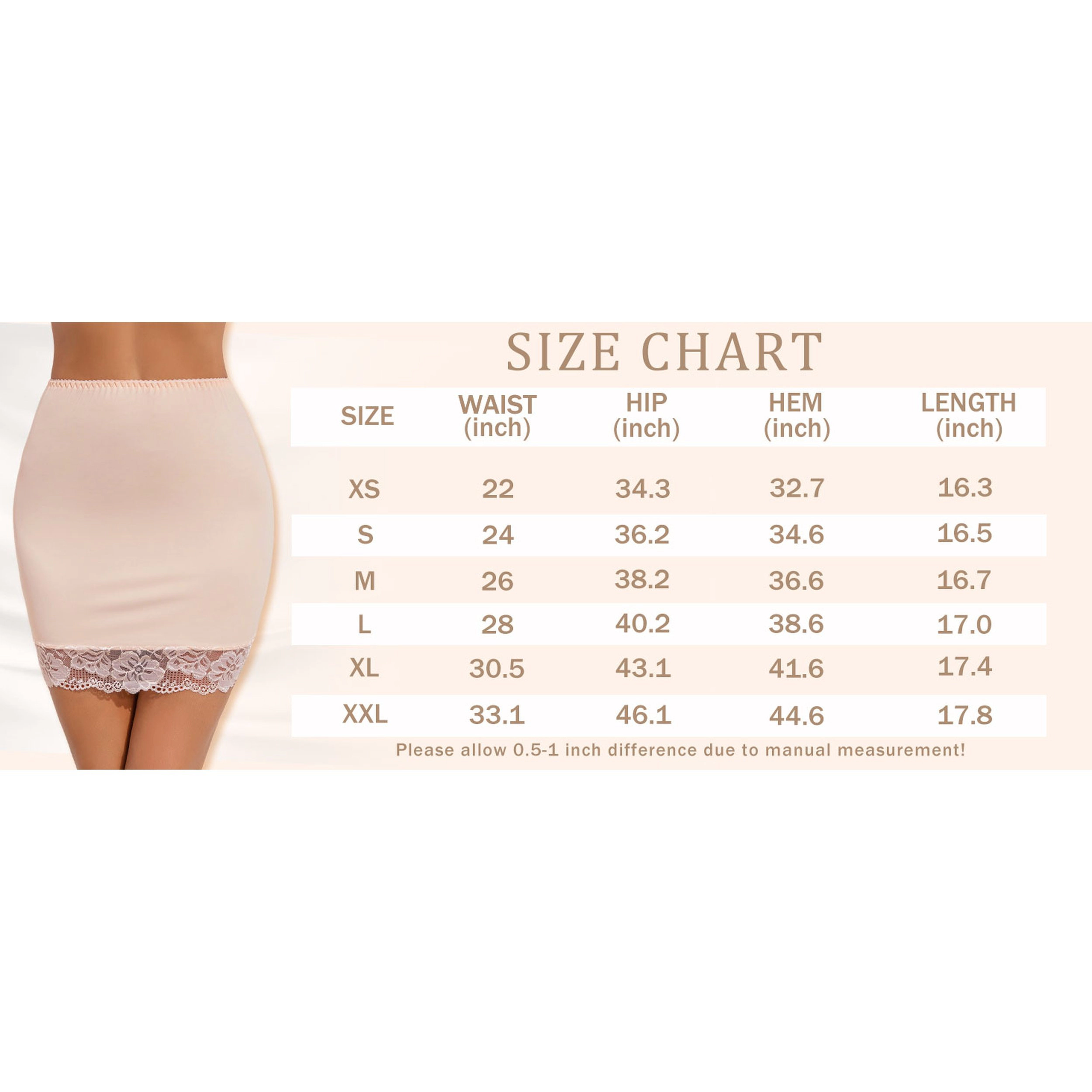 Avidlove Women's Floral Lace Trim Half Slip