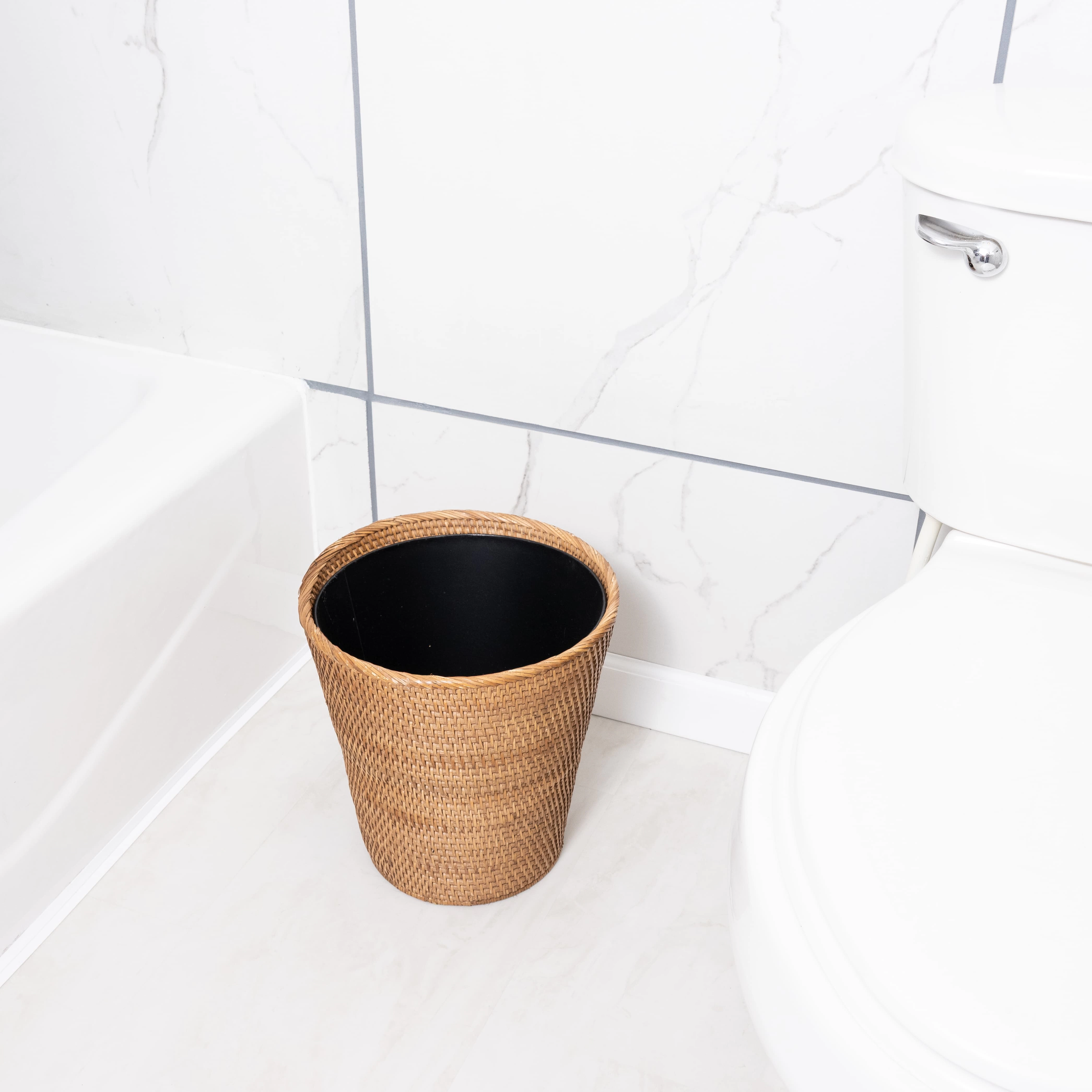 Saboga Home™ Round Tapered Waste Basket with Metal Liner