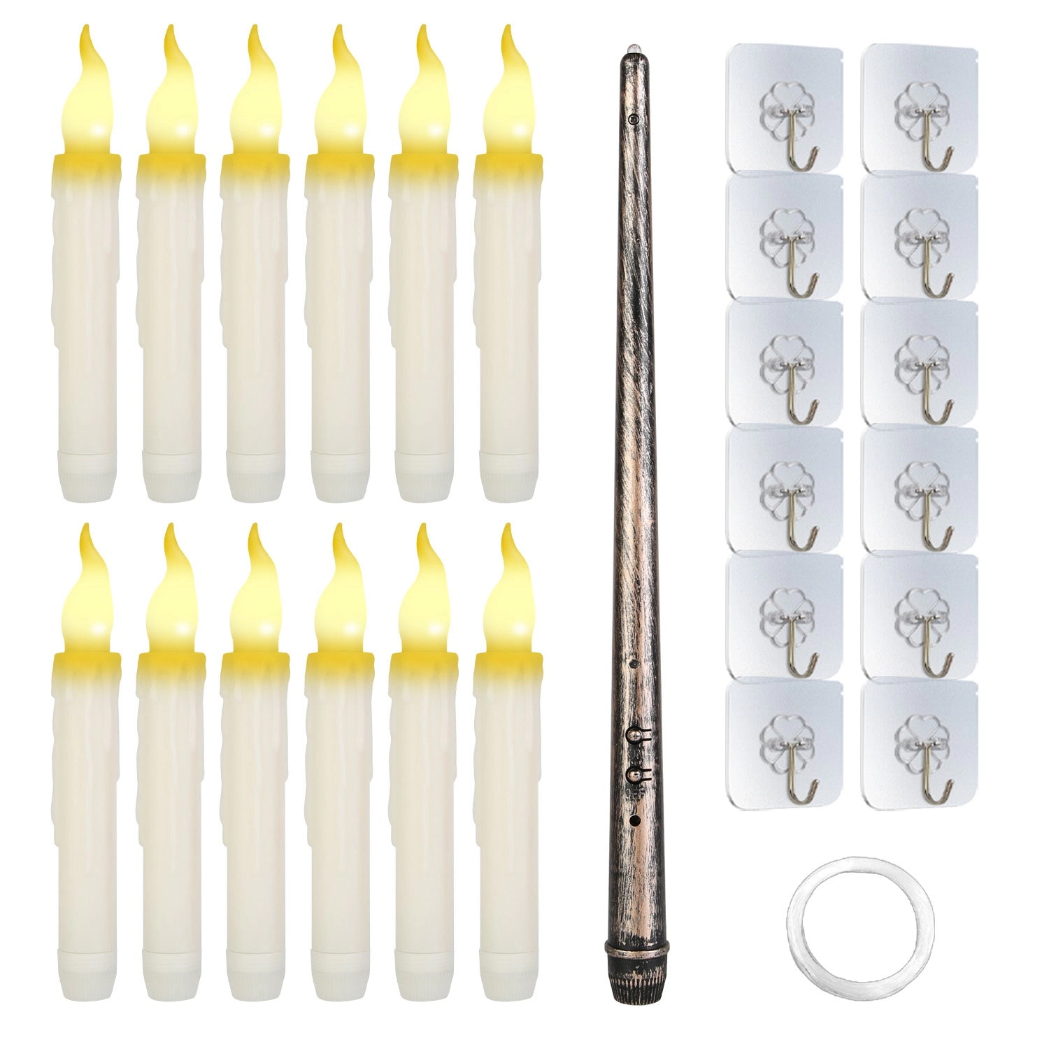 GBruno LED Floating Candles With Magic Wand Remote