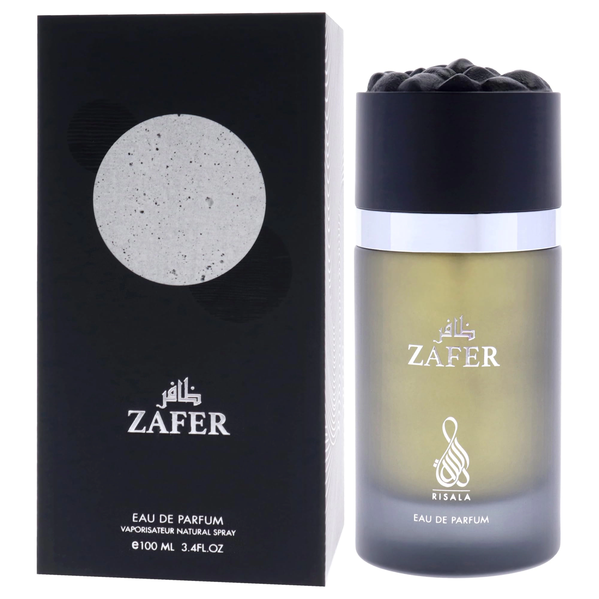 Risala Zafer EDP Unisex - Woody Spicy Fragrance with Grapefruit, 3.4 oz Spray