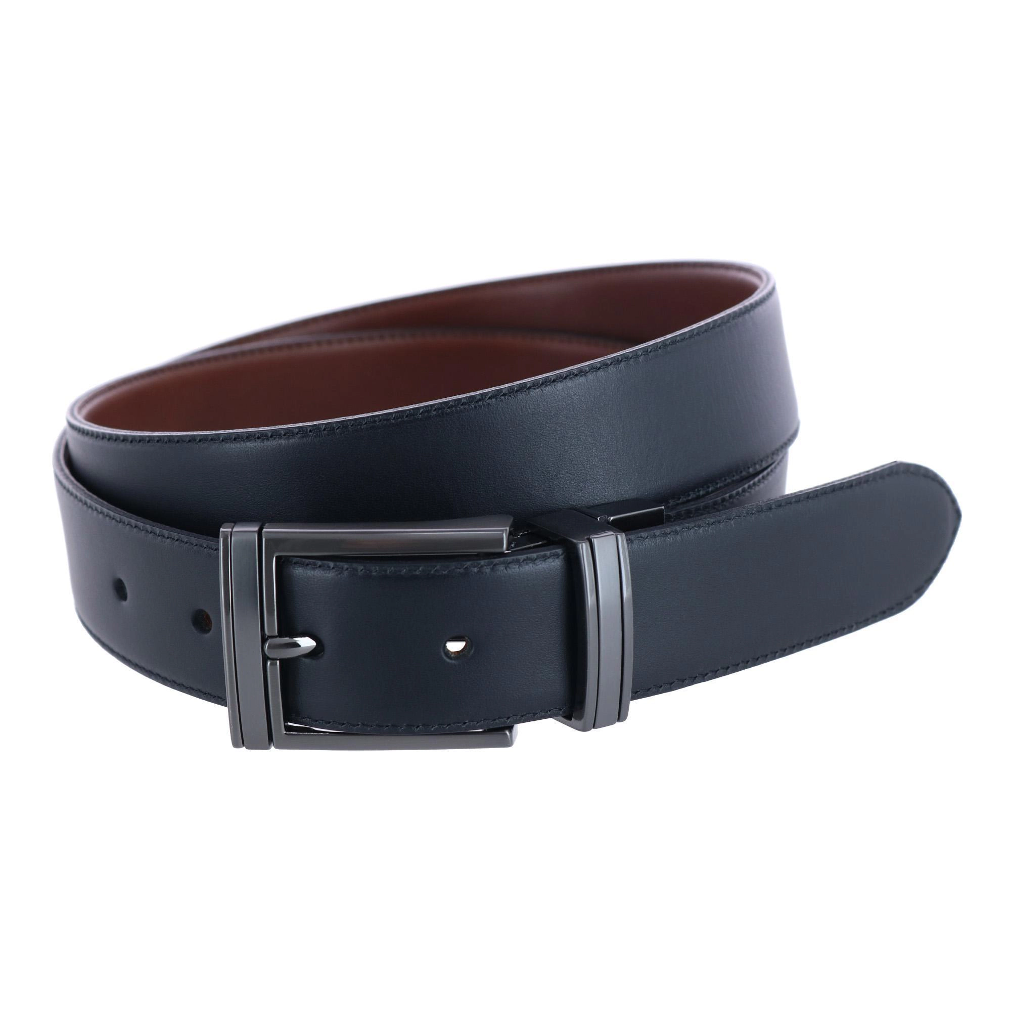 Trafalgar Men's Maverick 32mm Reversible Leather Dress Belt