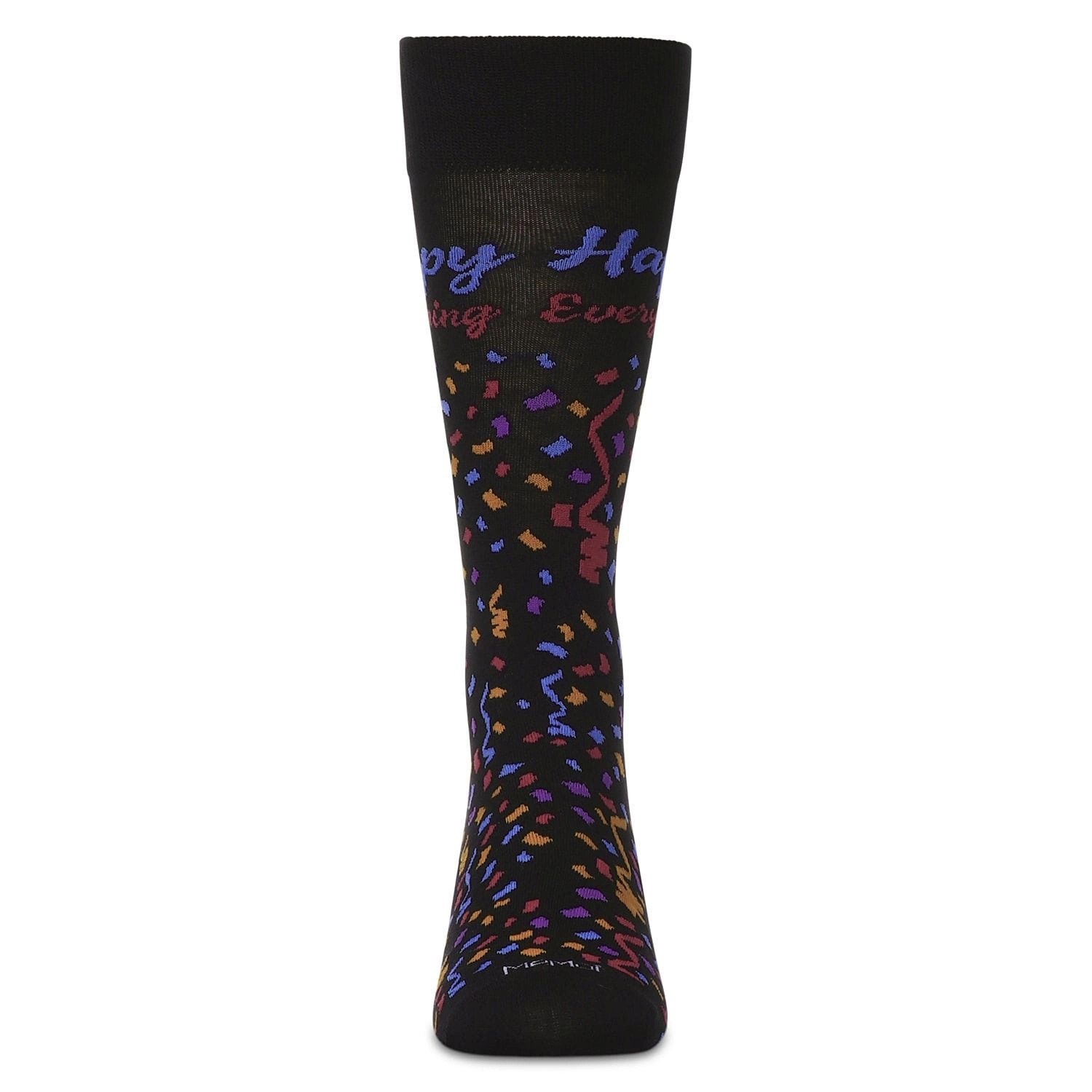 MeMoi Men's Happy Everything Rayon From Bamboo Crew Socks