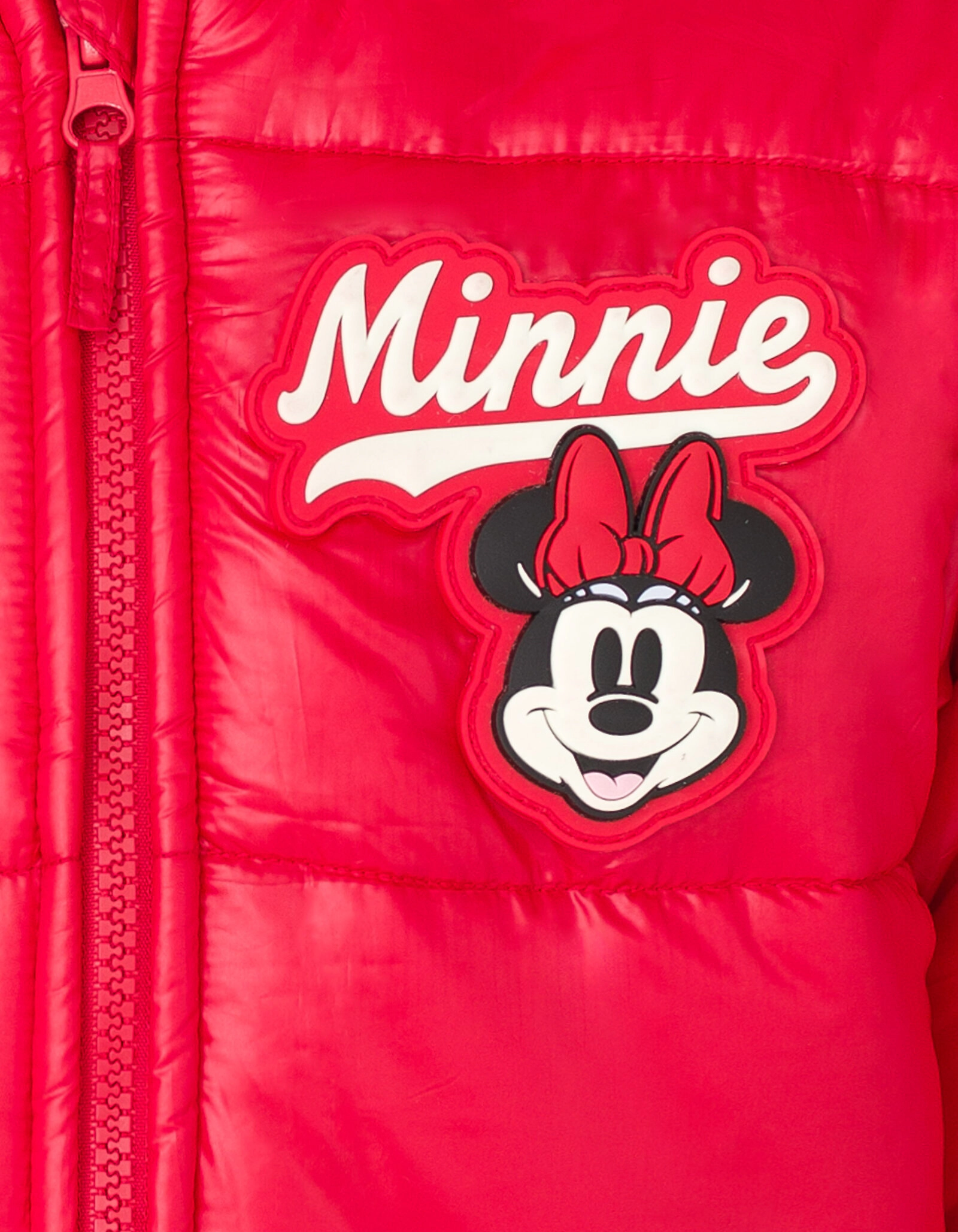 Disney Minnie Mouse Girls' Hooded Puffer Coat