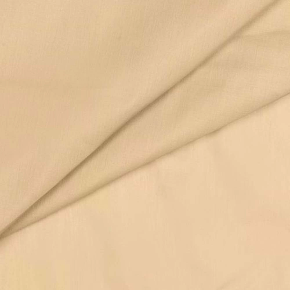 Ellis Stacey Solid Color Window 1.5" Rod Pocket High Quality Fabric Ruffled Swag 60"x38" Almond