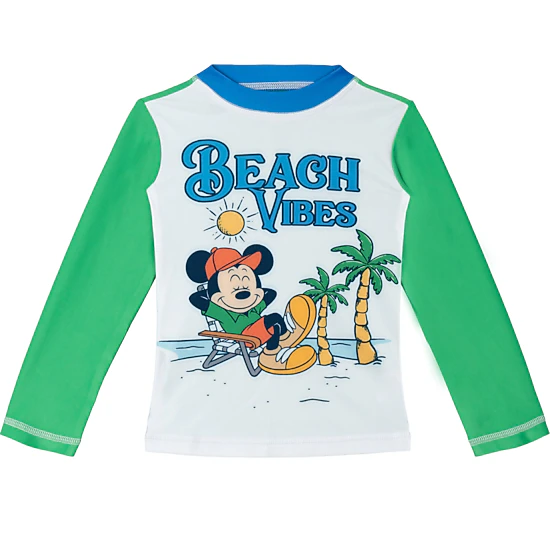 Disney Boys' 2-Piece Swimwear Rash Guard and Swim Trunks Set