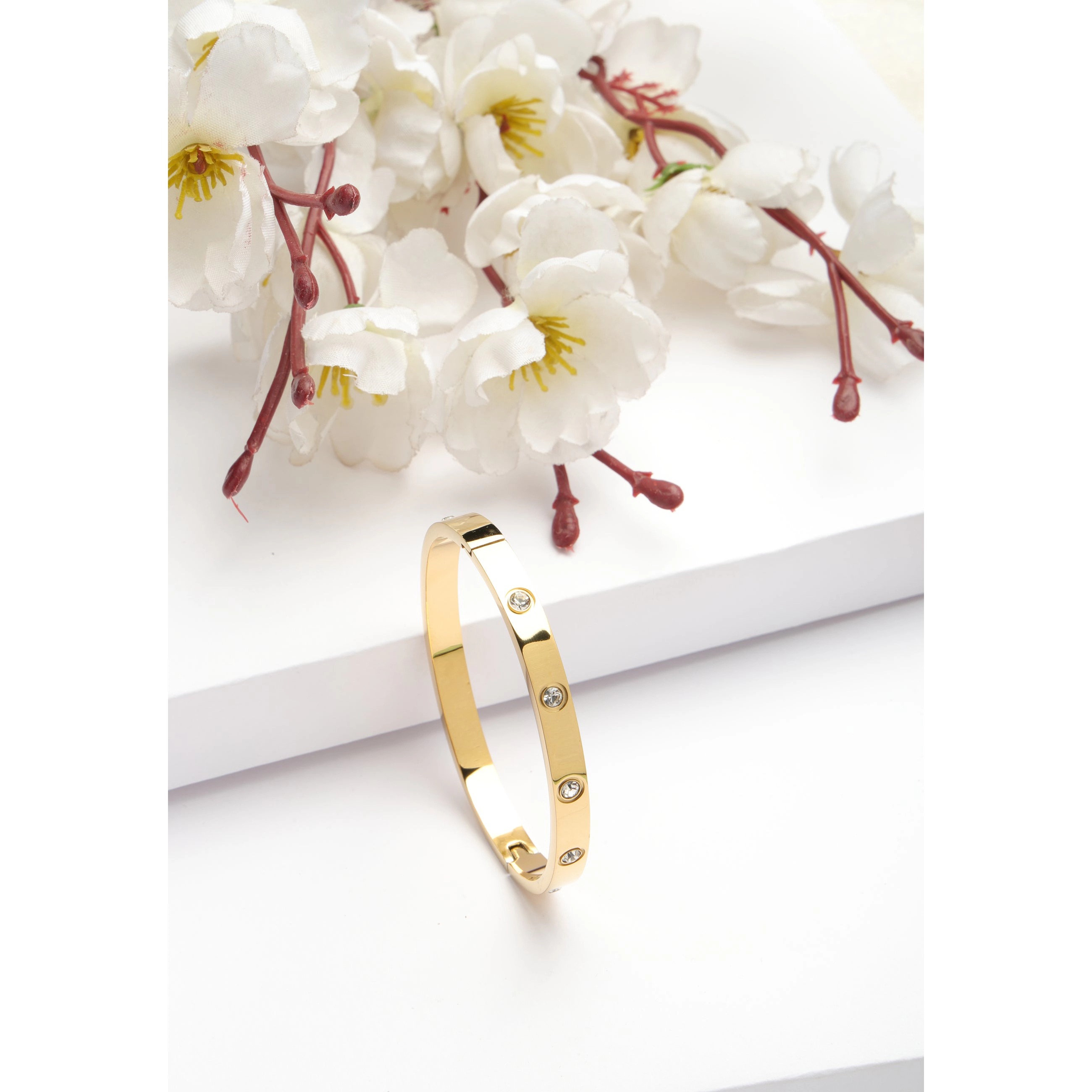 AGP PARIS Womens Diva Collection Sleek Bangle Bracelet