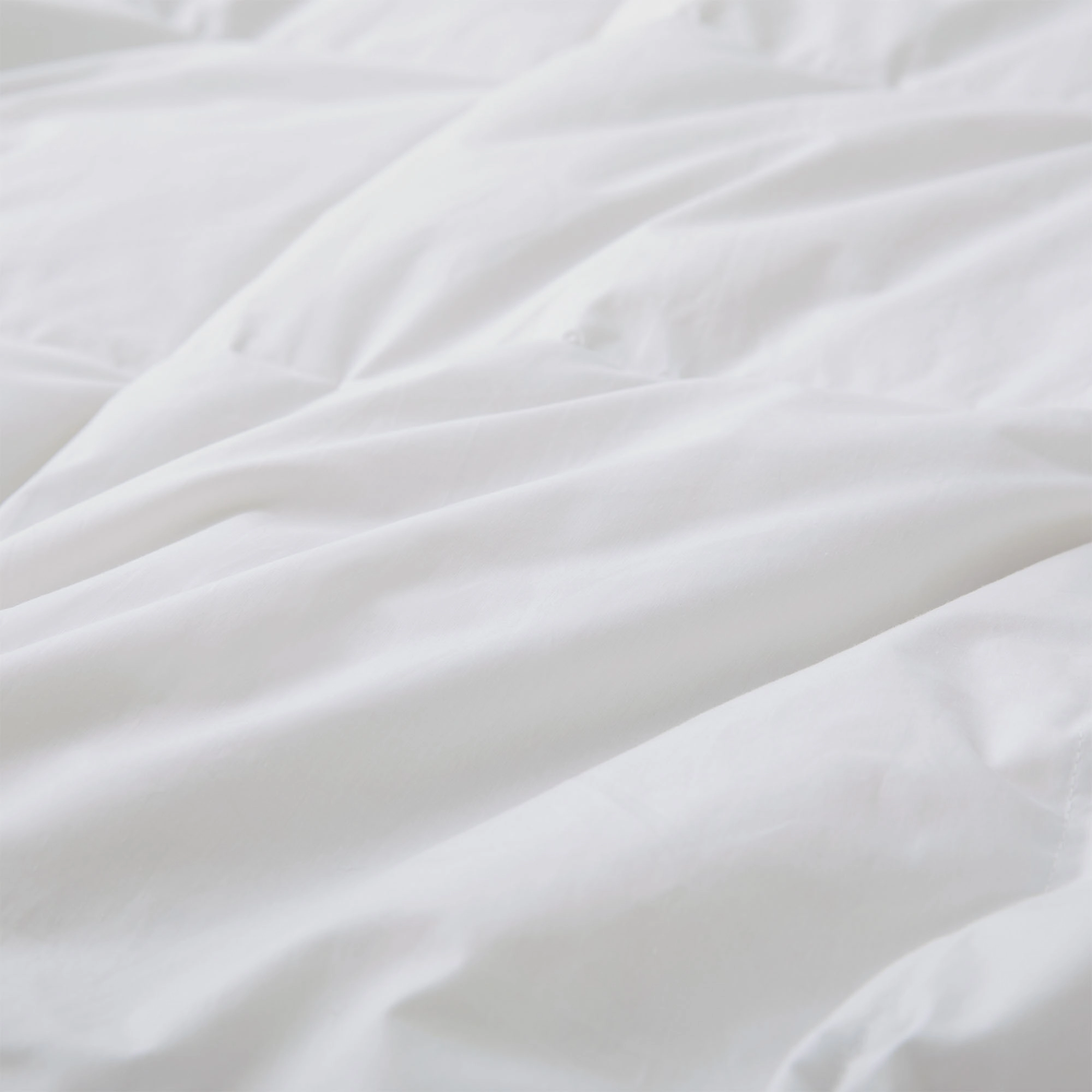 PEACENEST Goose Feather Fiber Comforter with Cotton Shell All Season Bedding
