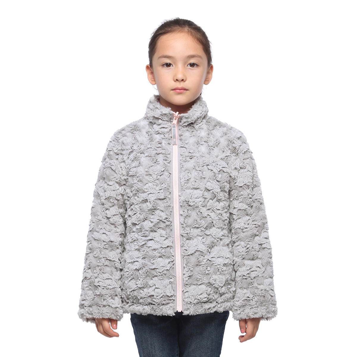Rokka&Rolla Little & Big Kid Girls Reversible Sherpa Fleece Puffer Jacket