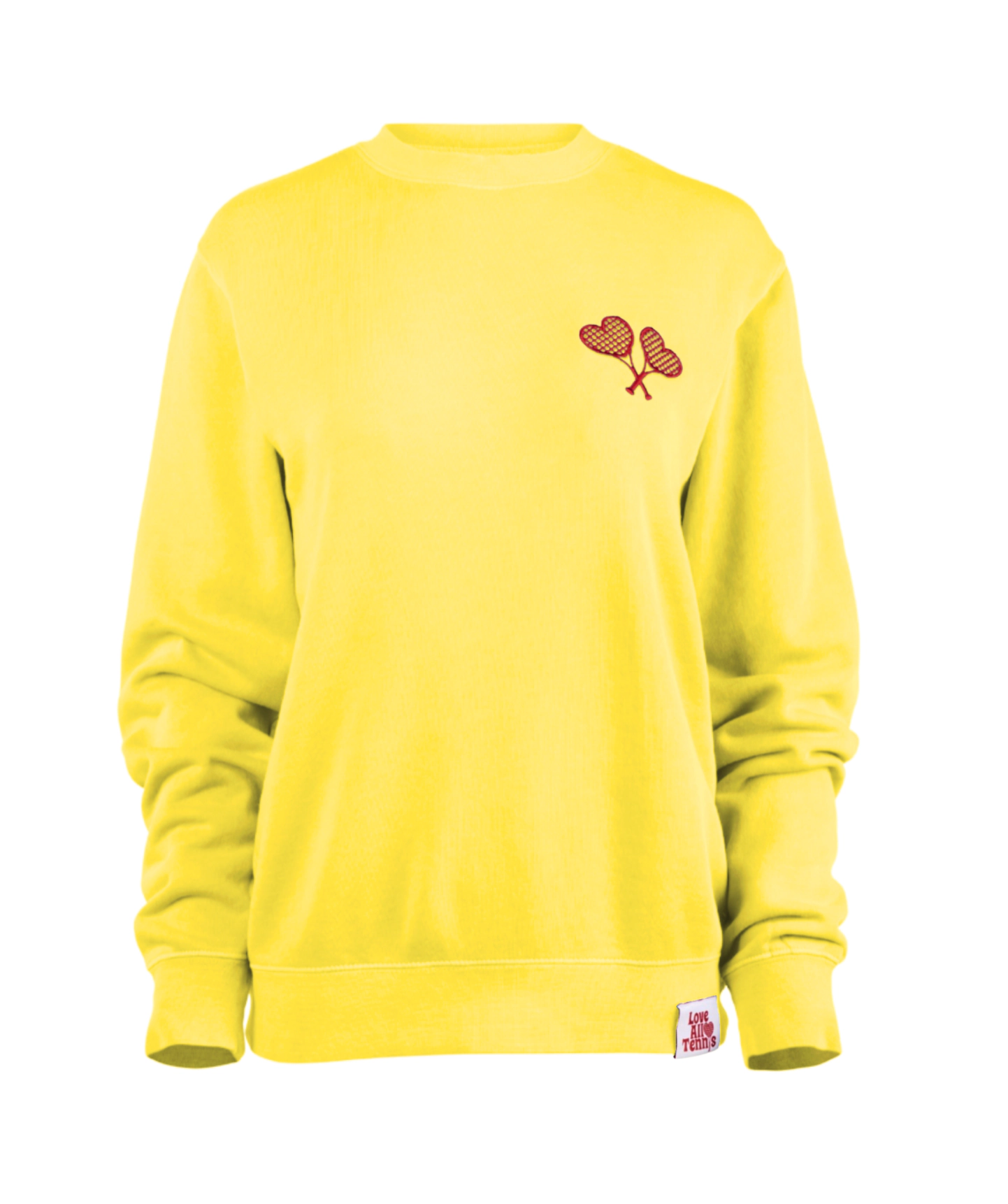 Love All Core Women's Pigment-Dyed Yellow Fay Crewneck Sweatshirt