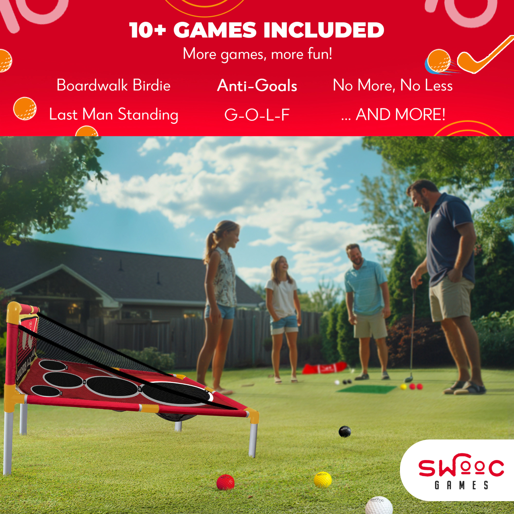 Swooc Games | Boardwalk Birdie™ | Arcade Style Golf Game