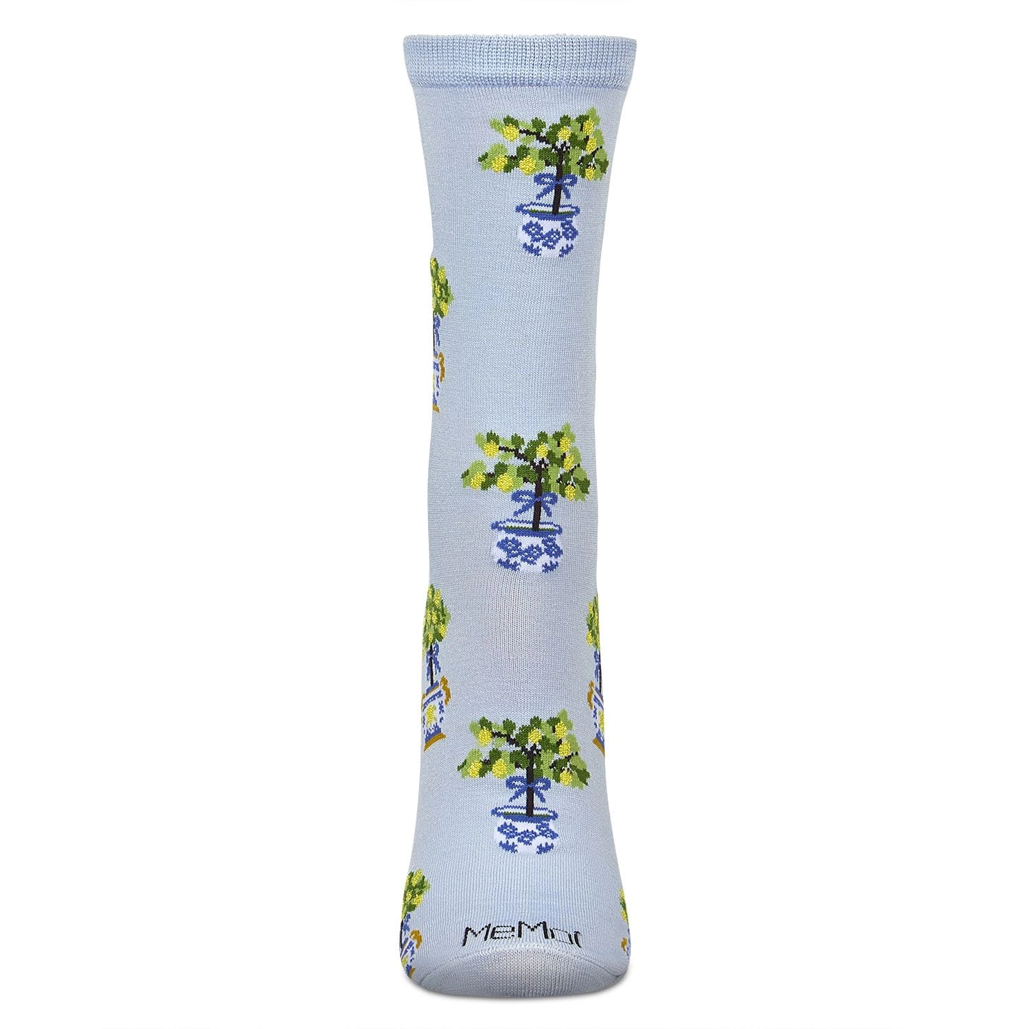 MeMoi Women's Topiary Rayon From Bamboo Crew Socks