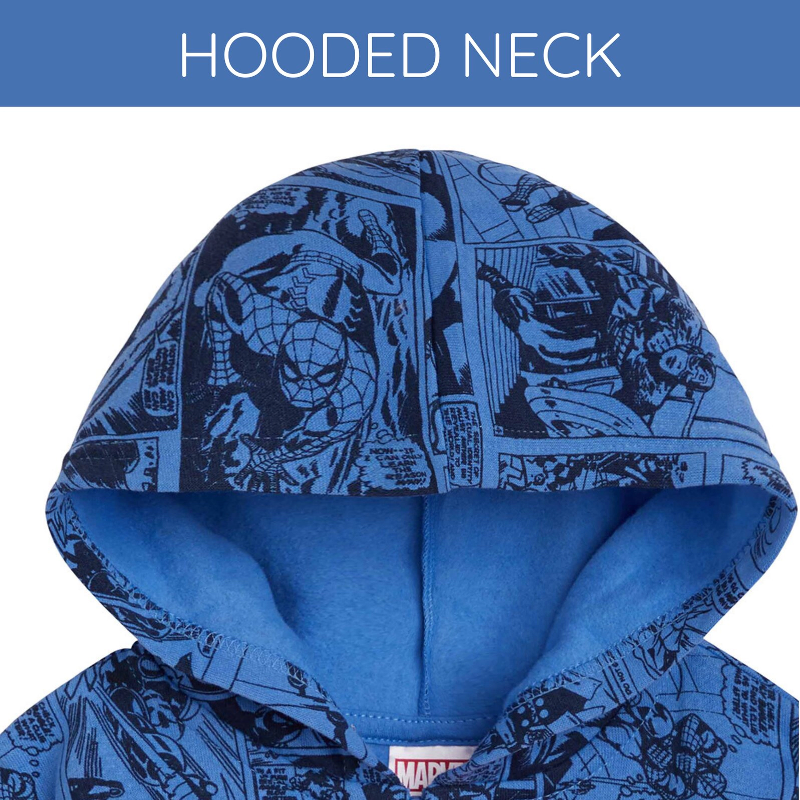 Marvel Avengers Boys' Fleece Zip-Up Hoodie
