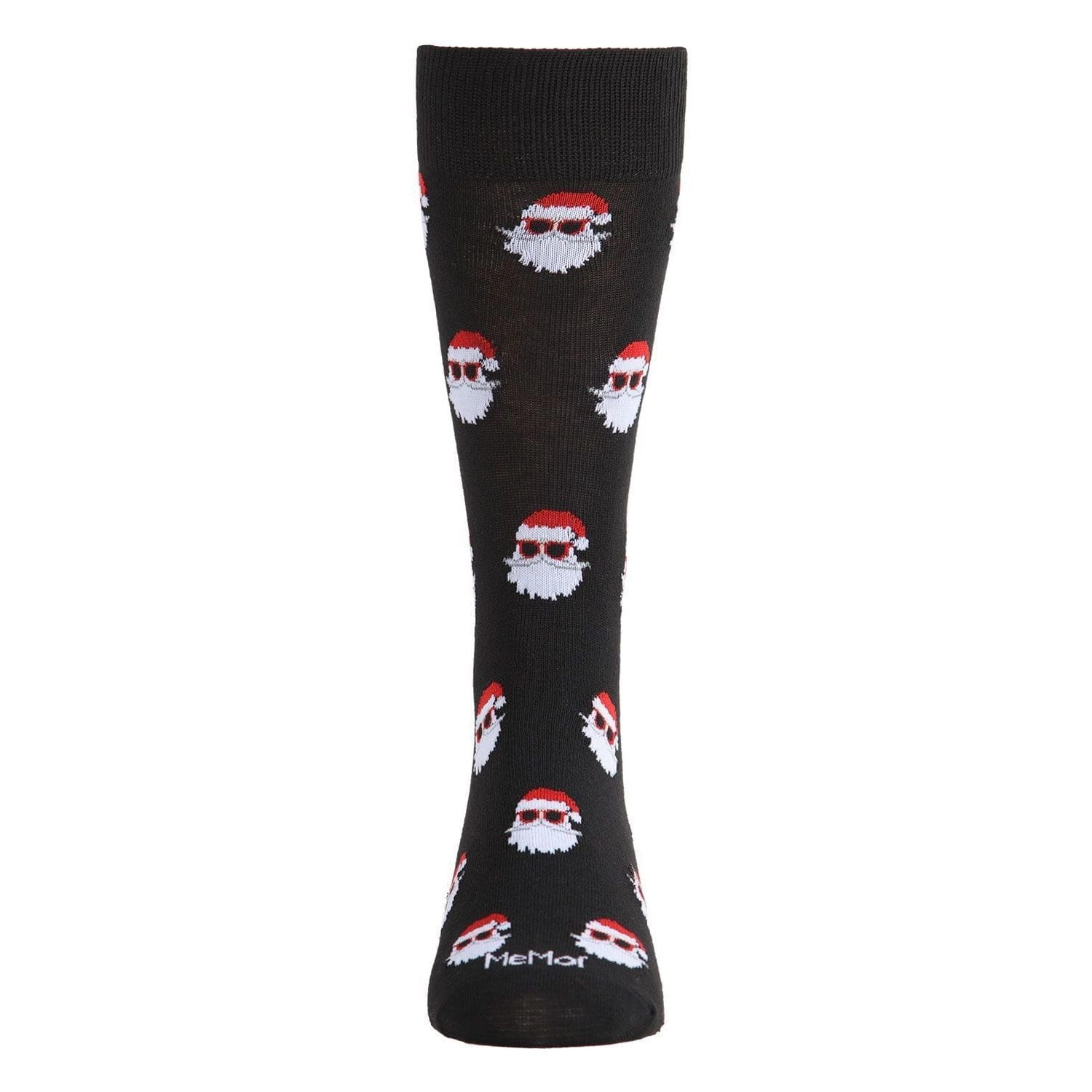 Memoi Men's Festive Funny Santa Shades Novelty Crew Socks