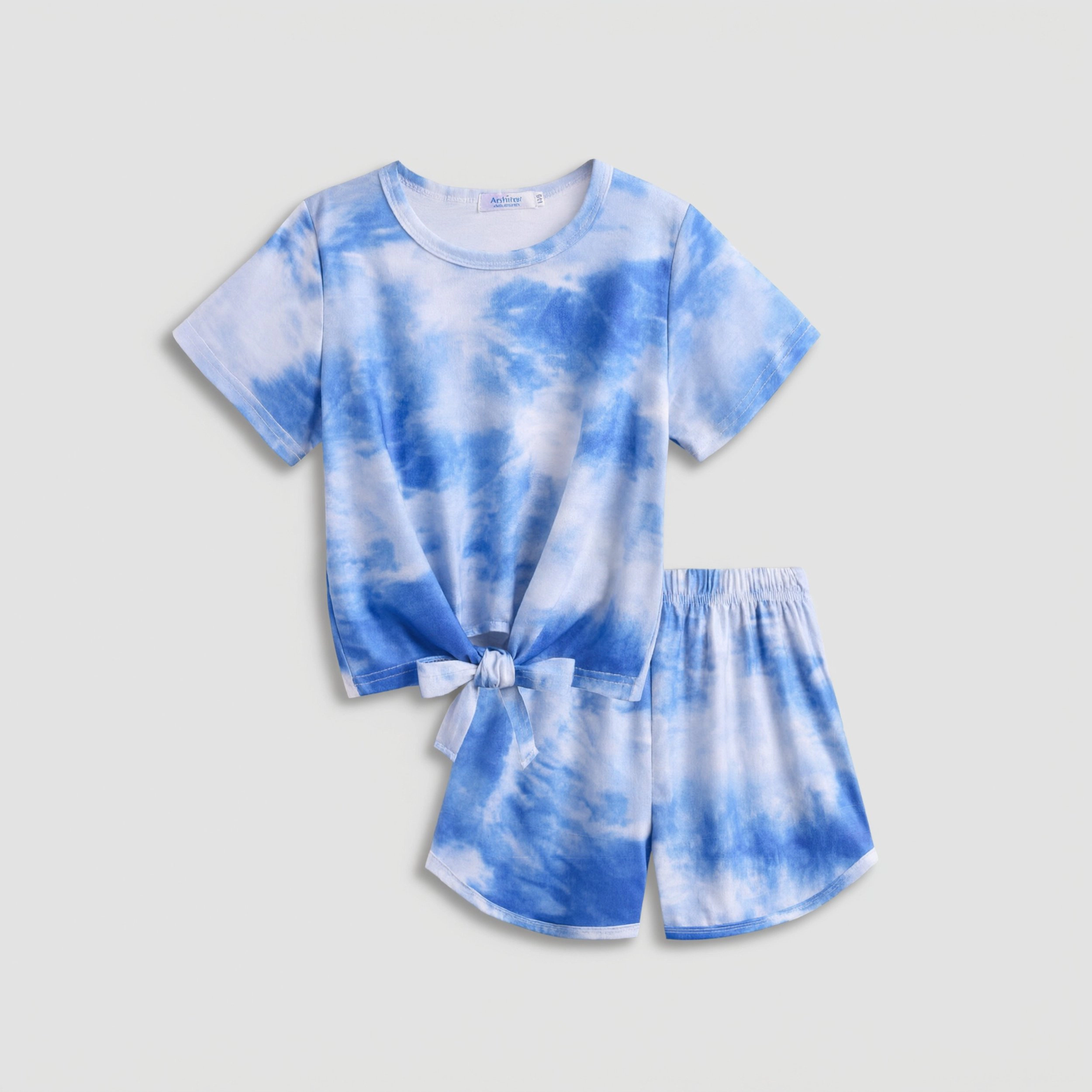 Arshiner Girls Piece Outfits Summer Clothes Short Sleeve Tops And Paperbag Waist Shorts Set Cut