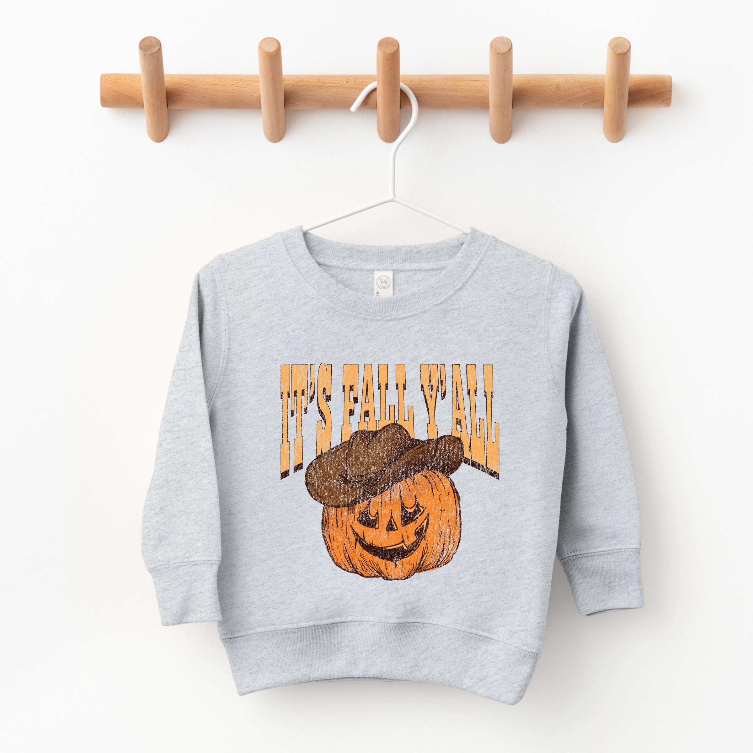 The Juniper Shop - Toddler Graphic Sweatshirt It's Fall Y'all Jack-O-Lantern
