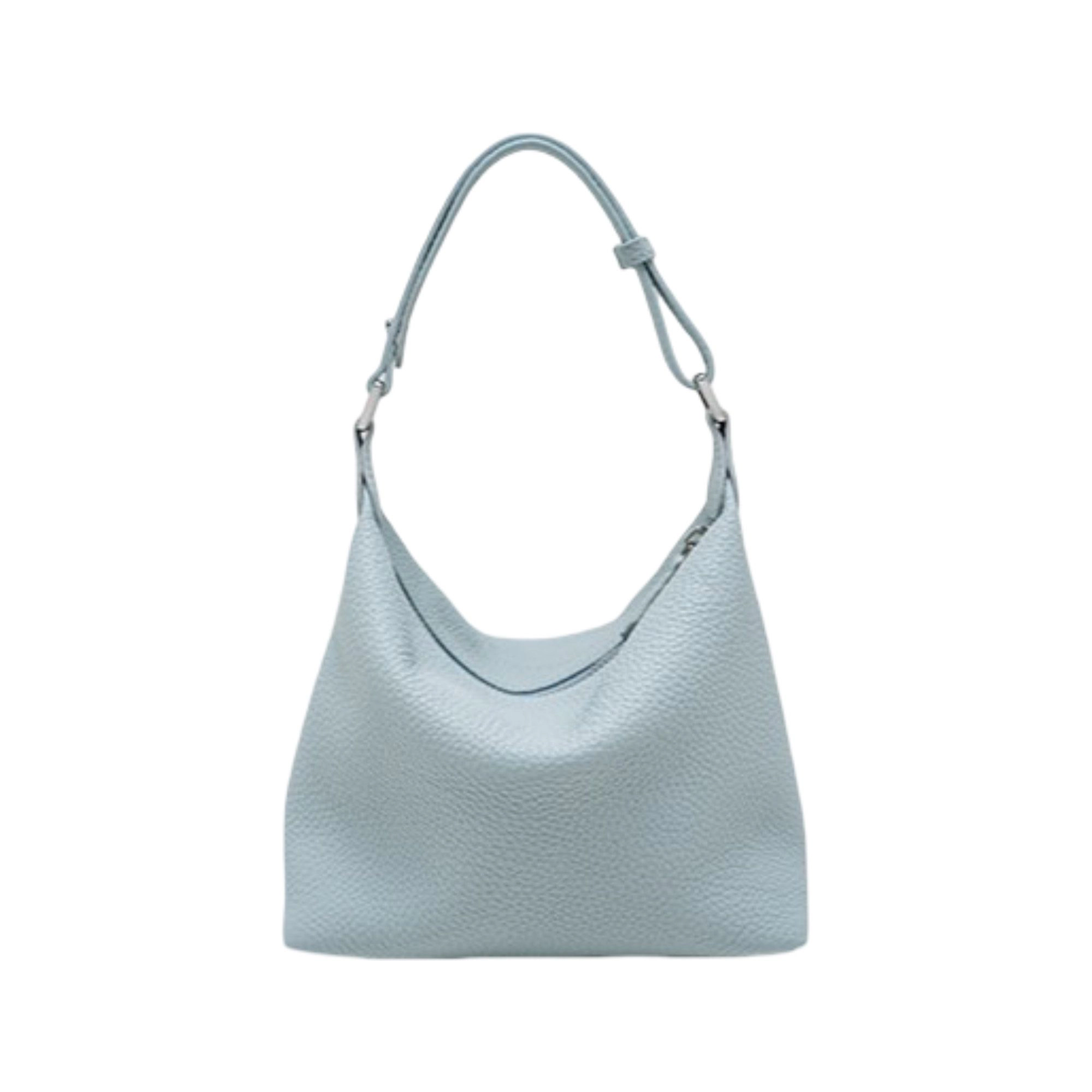 Alilang Women's Pebbled Leather Hobo Shoulder Bag with Adjustable Strap and Convertible Crossbody Design