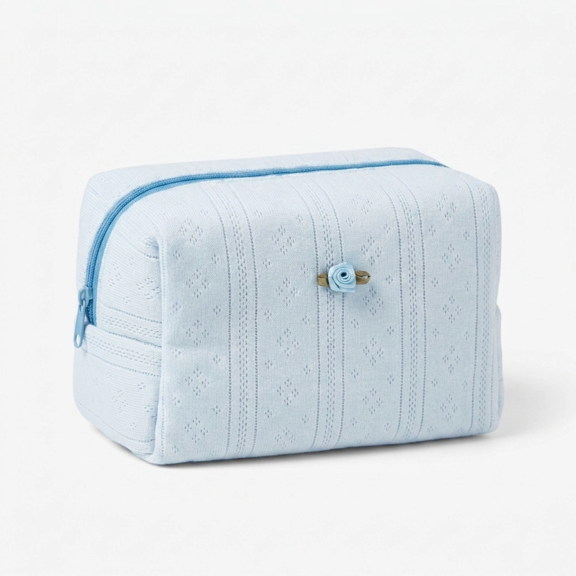 Alilang Unisex Knit Makeup Bag Large Capacity Cosmetic Pouch Travel Toiletry Organizer