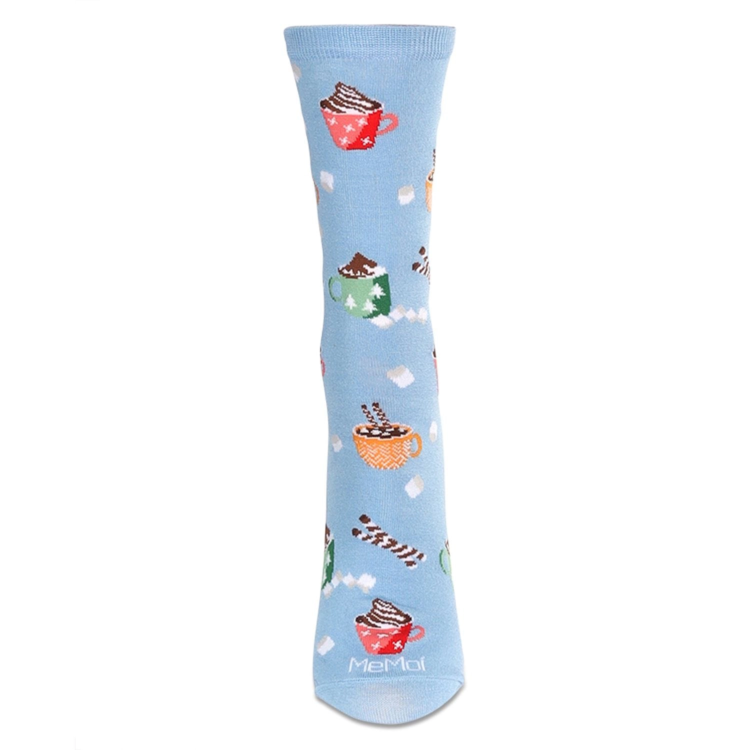 MeMoi Women's Hot Cocoa Bamboo Crew Socks