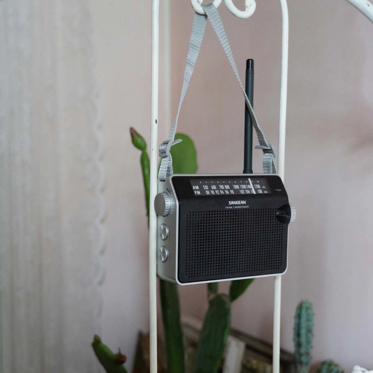 Sangean PR-D6 Compact AM/FM Portable Analog Radio - Rugged Design, Lighted Dial