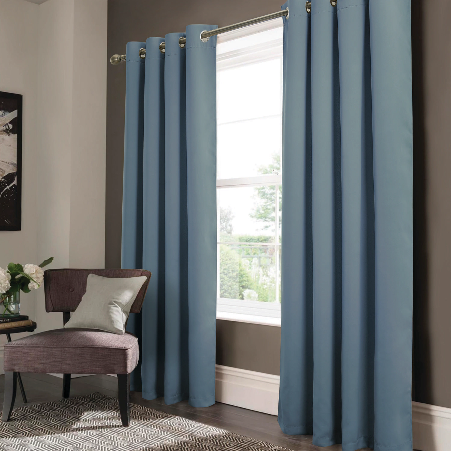 RT Designers Collection Anchorage Blackout Grommet Curtain Panel 54" x 84