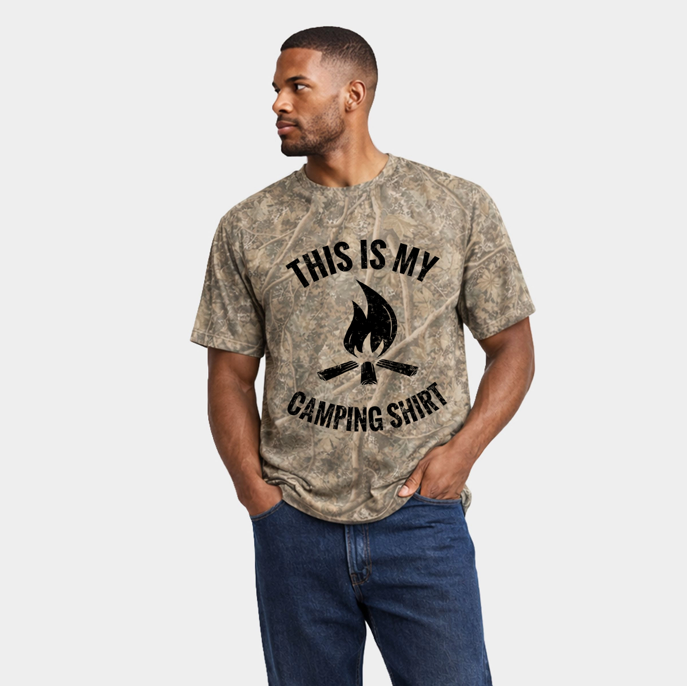 Simply Sage Market - This Is My Camping Shirt Men's Heavyweight Crew