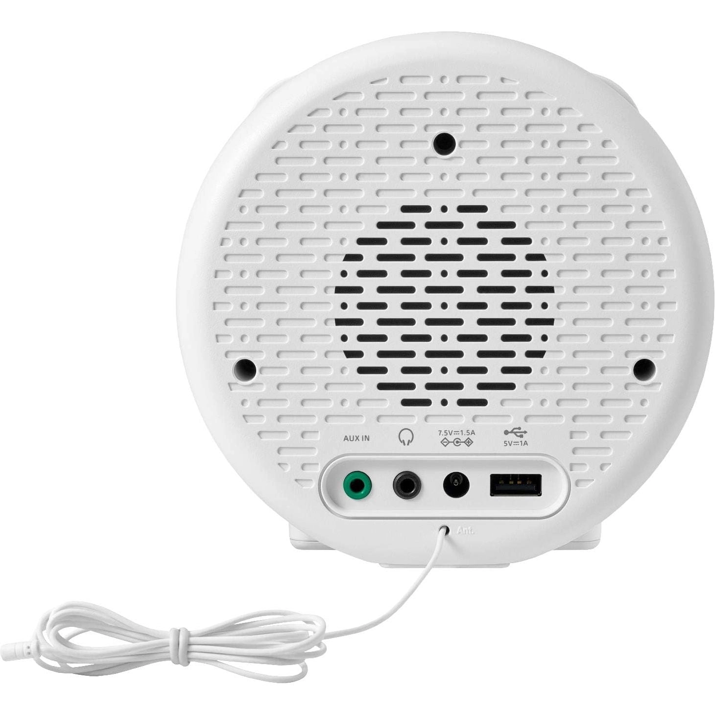 SANGEAN RCR-29BK Digital AM/FM-RDS Weather Alert Clock Radio - USB Charging, AUX Input, Dual Alarms