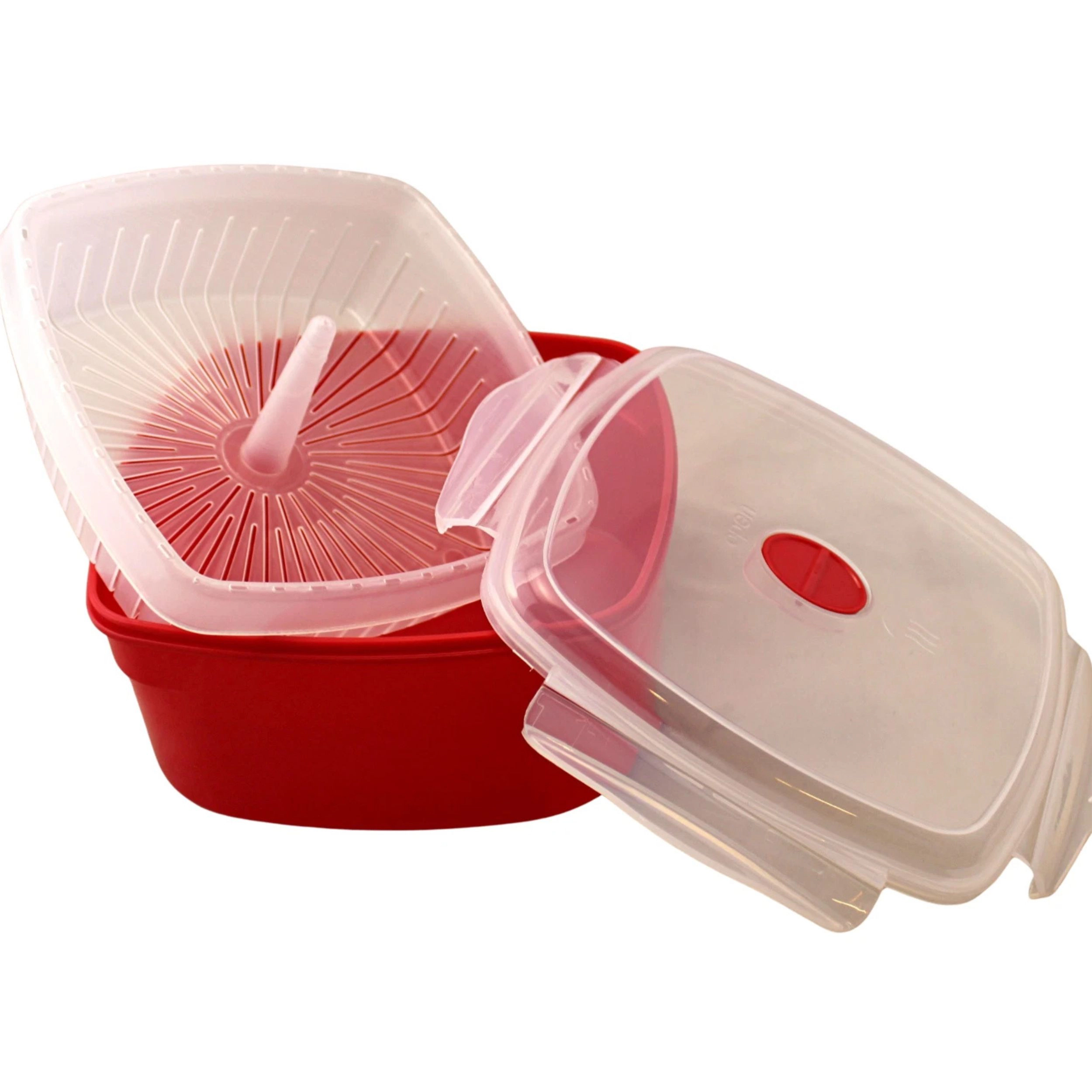 Home Collection Microwave Vegetable Steamer Cooker BPA-Free with Vented Lid 2.47L
