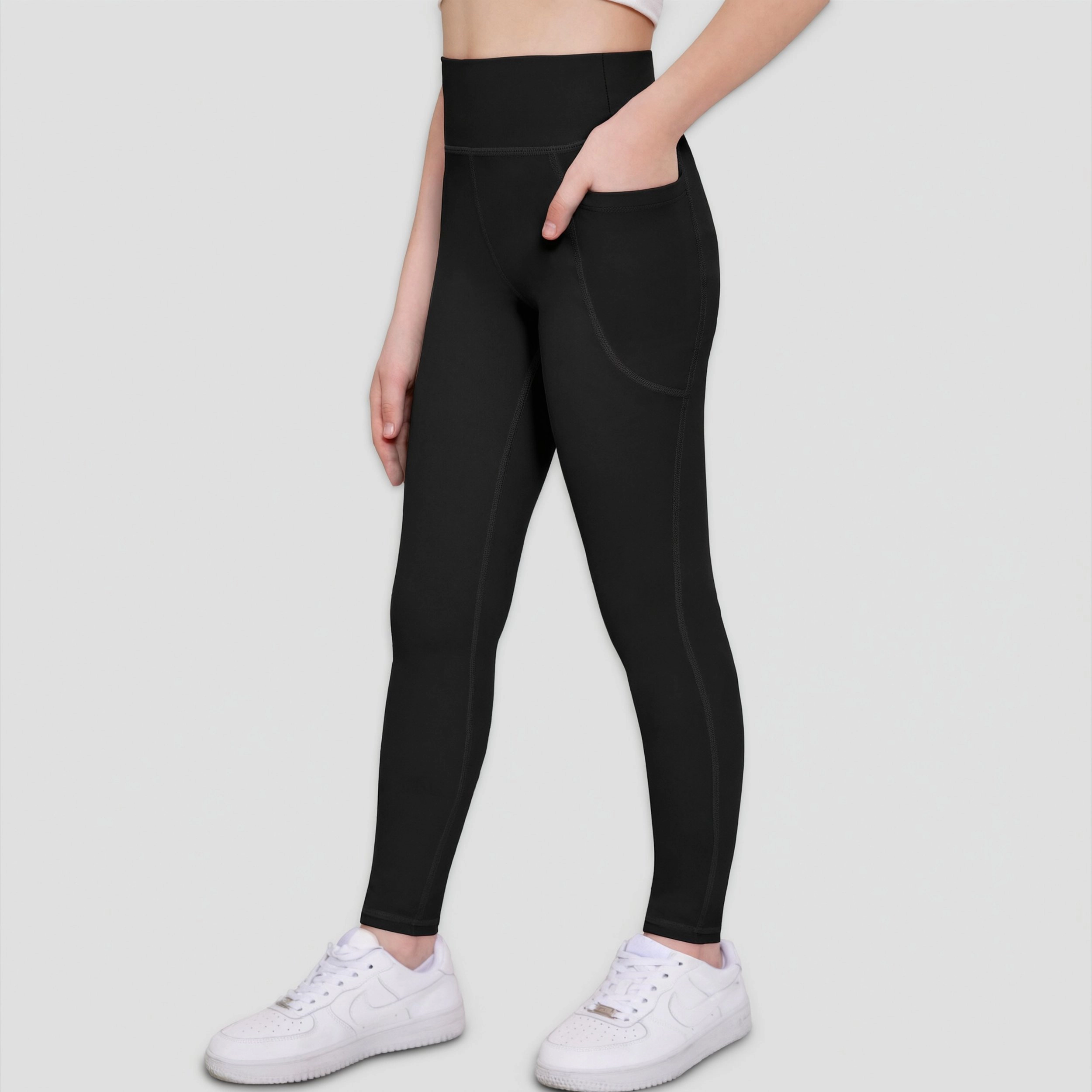 Arshiner Girl's High Waist Yoga Leggings with Pockets