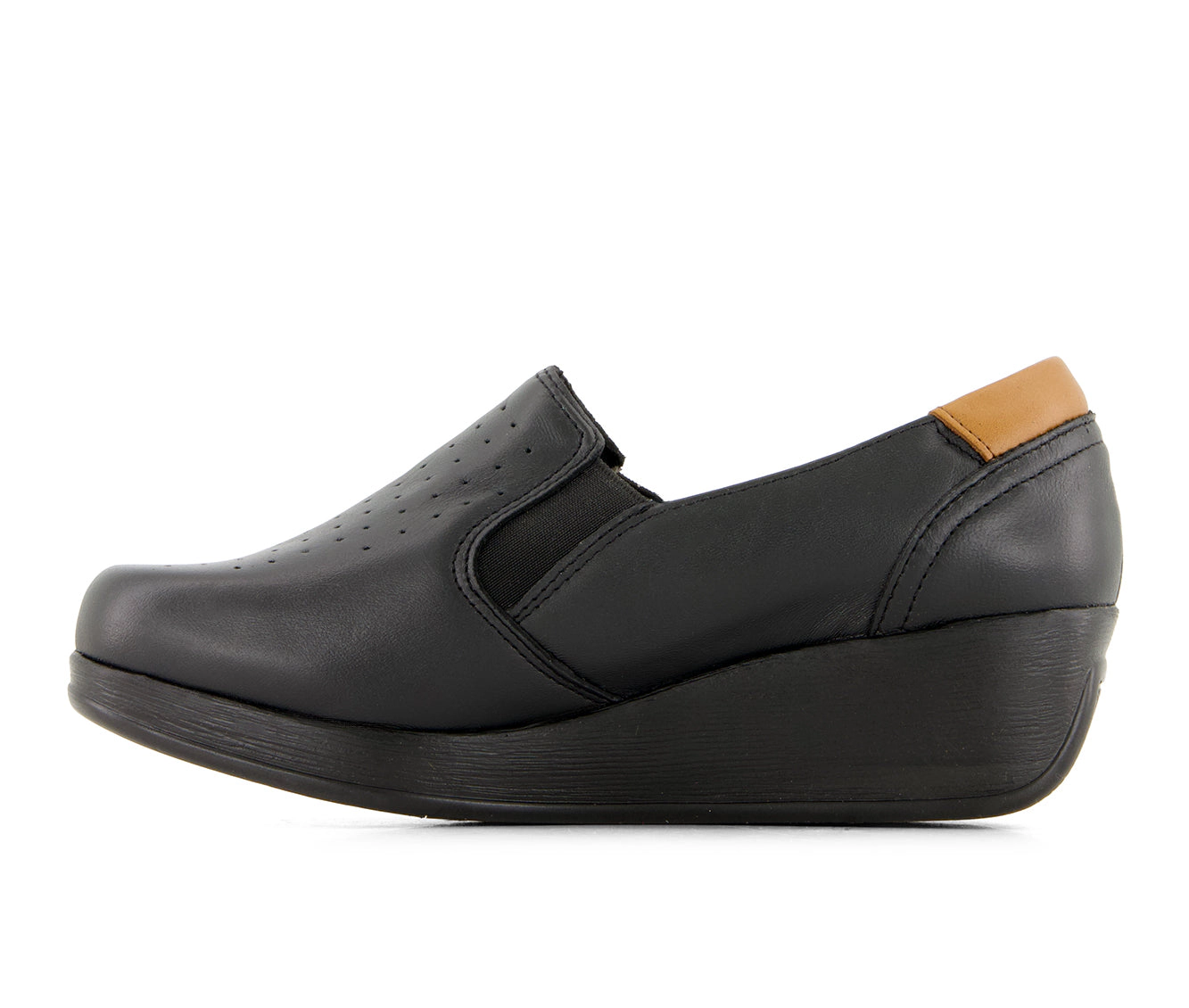 Andrea Womens Leather Platform Loafers