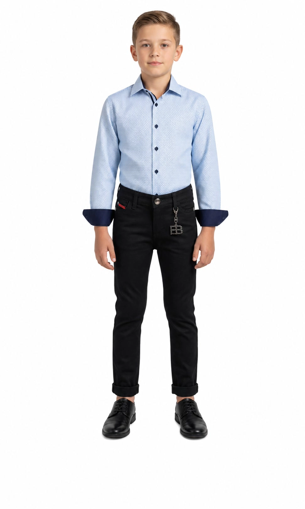 Elie Balleh Boys Slim Fit Stylish Printed Shirt