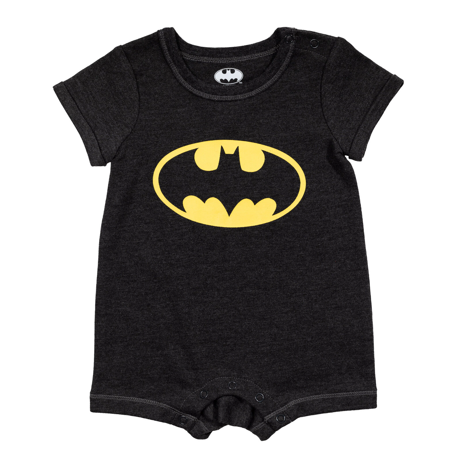 DC Comics Justice League Batman Baby Boys' 2-Piece Romper and Sun Hat Set