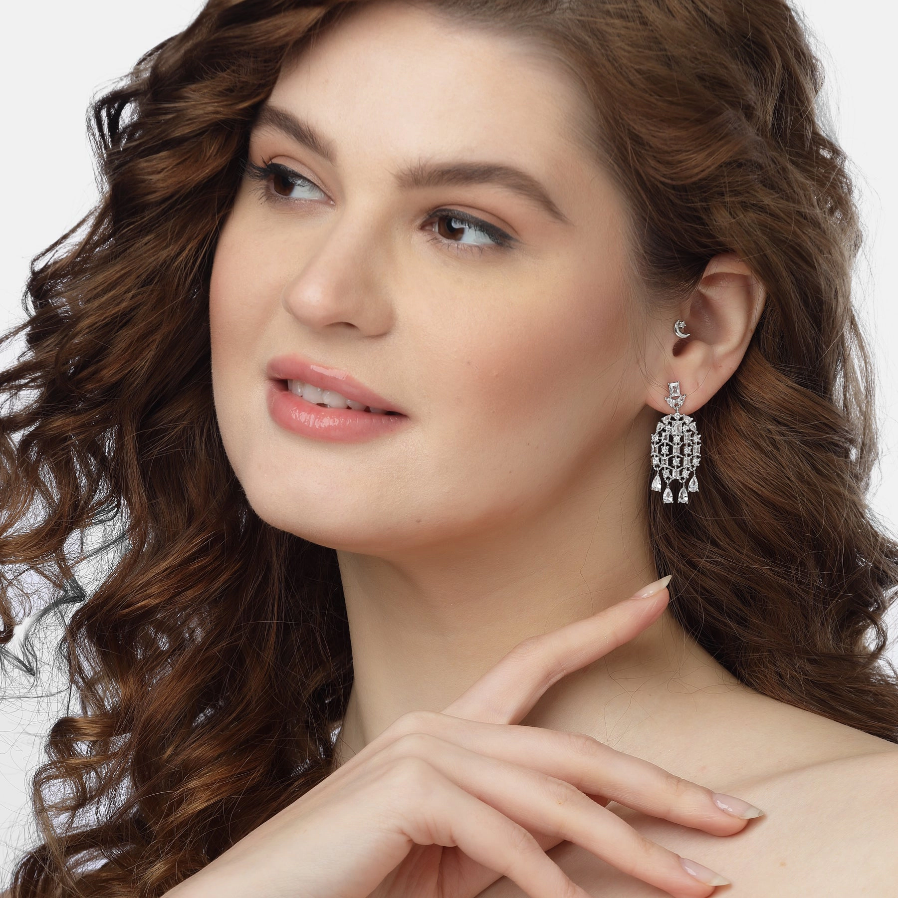 AGP PARIS Womens Classy Dewdrop-Inspired Drop Earrings