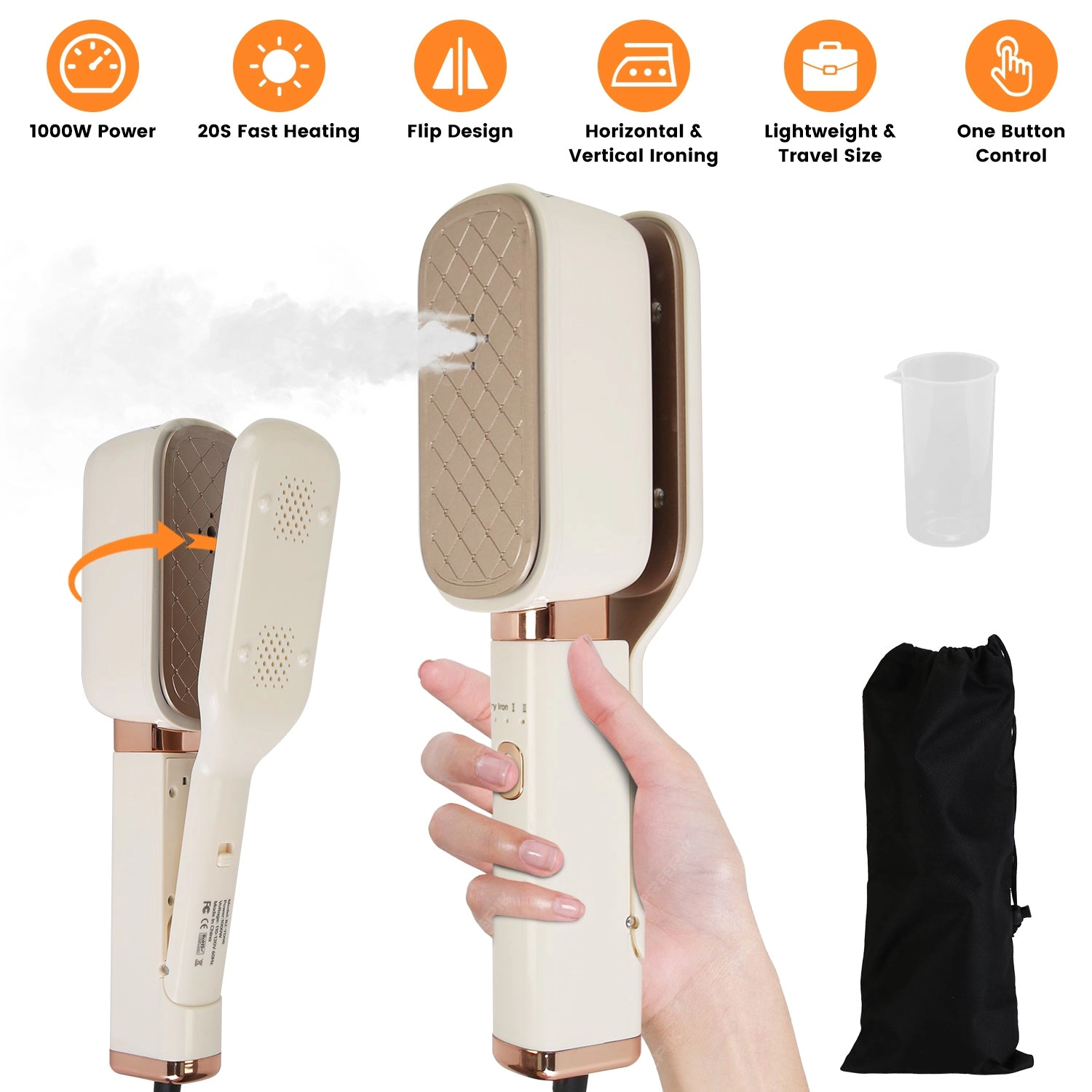 GBruno 3-in-1 Travel Steamer For Clothes