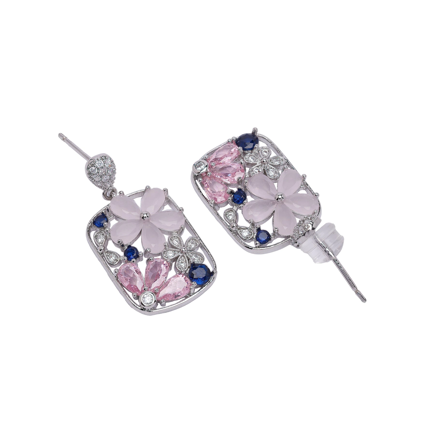AGP PARIS Womens Diva Floral Drop Earrings