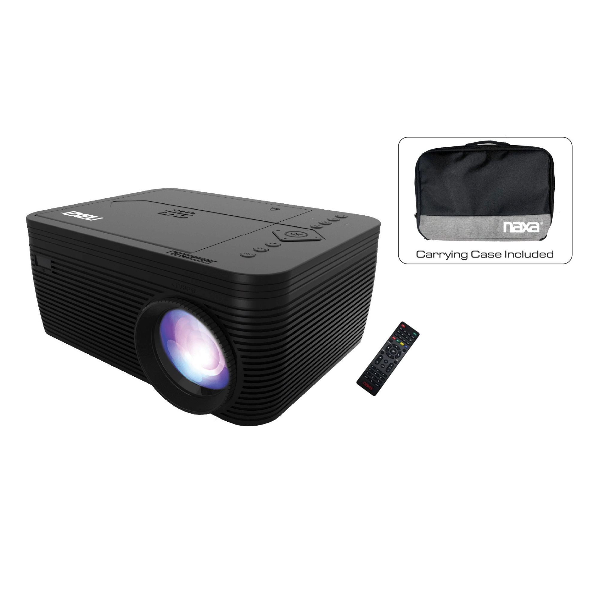Naxa 150" Home Theater LCD Projector with Built-In DVD Player